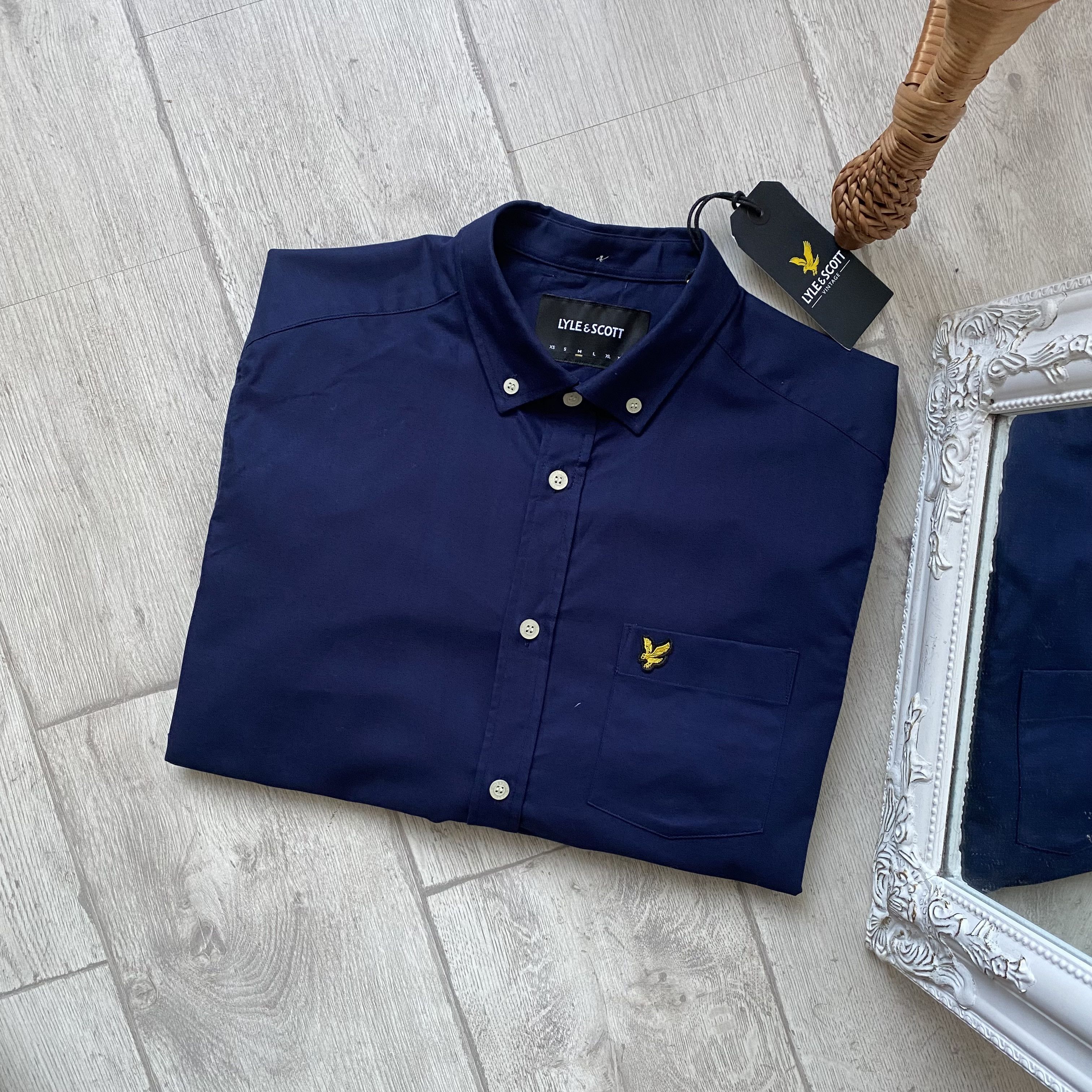 Lyle & Scott 🦅 RRP 120$ Lyle & Scott Vintage Oxford Classic Shirt Size US M / EU 48-50 / 2 - 1 Thumbnail