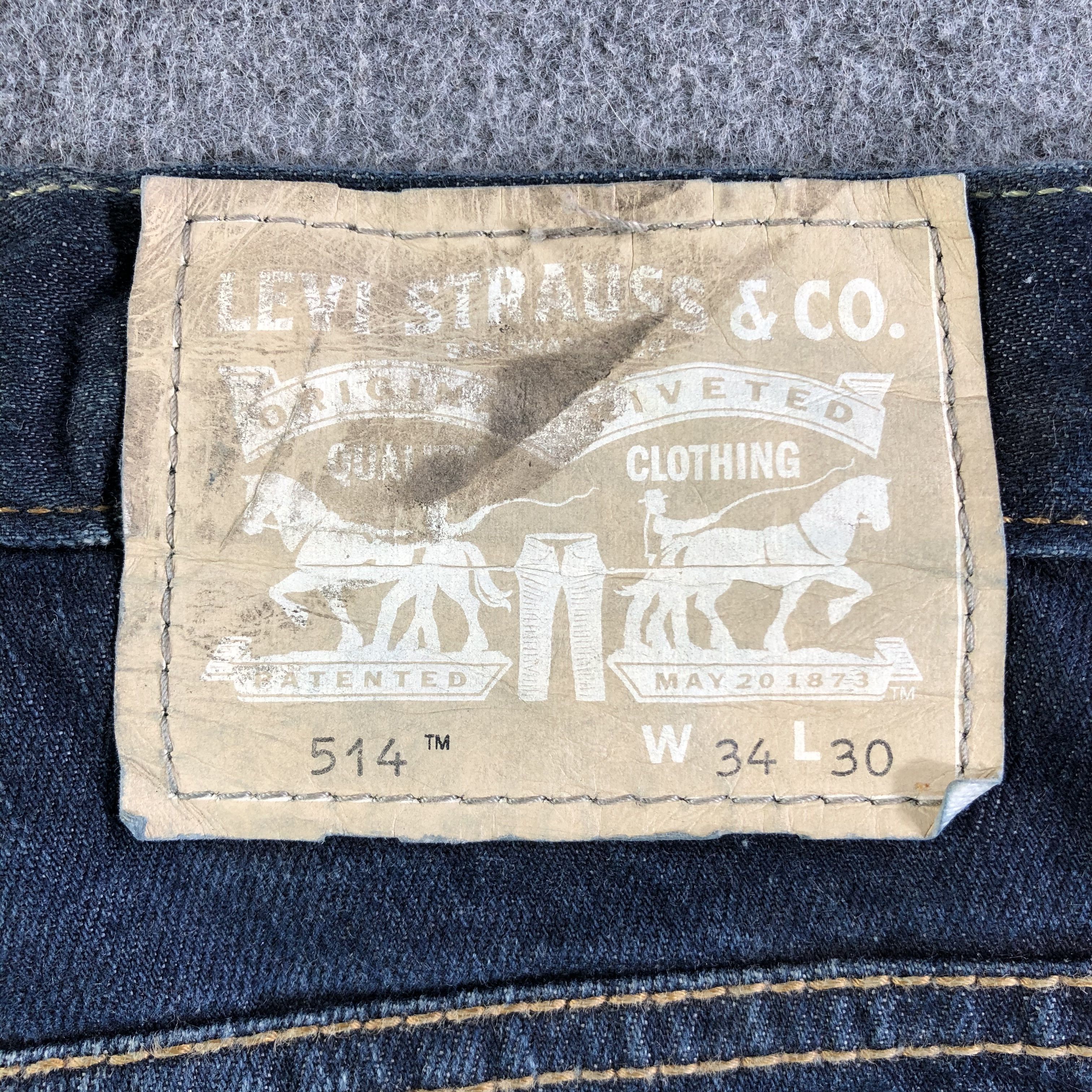Levi's Vintage Blue Wash Levis 514 Jeans-J3055 Size US 35 - 5 Thumbnail