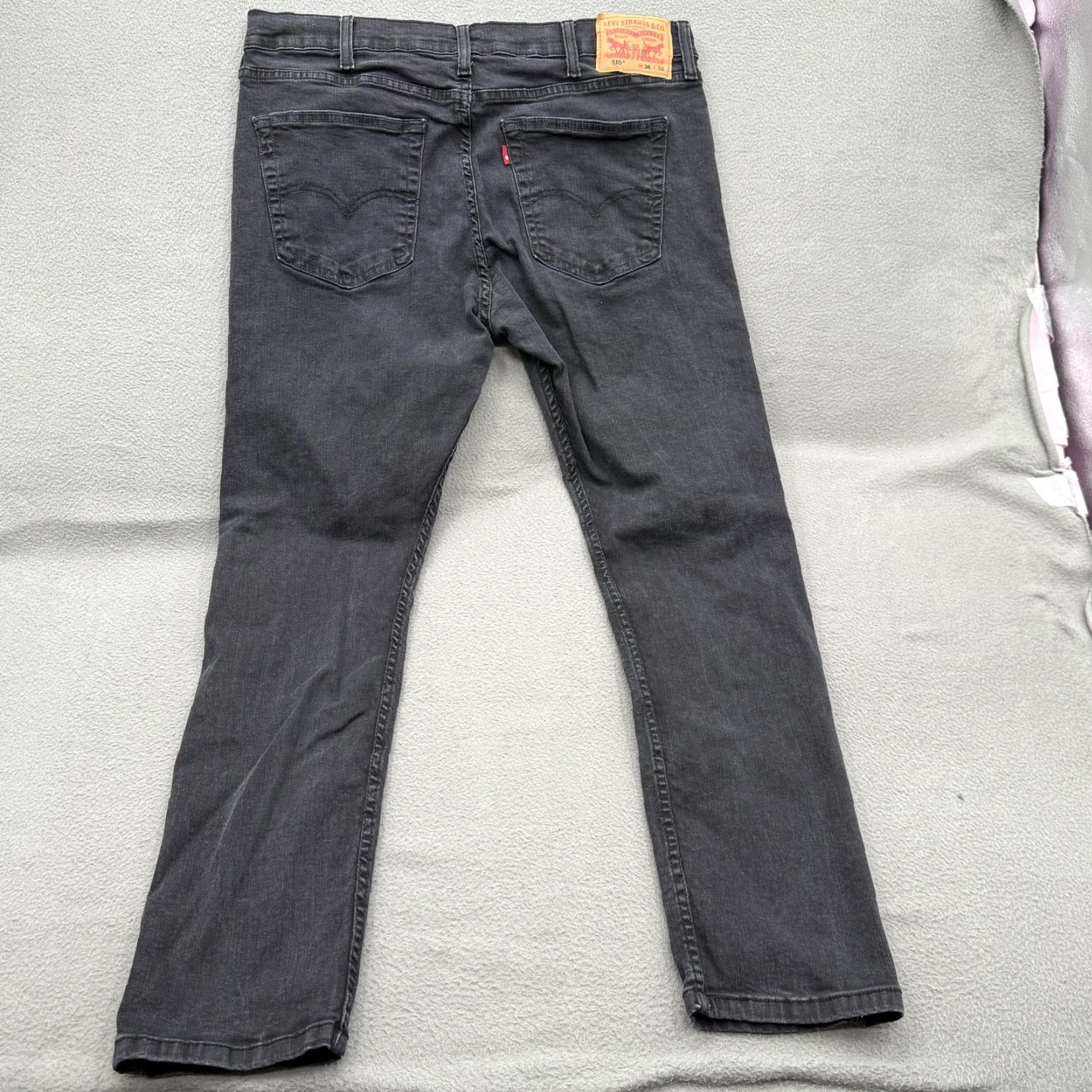 Levi's Levi's 510 Jeans Mens 38x31 Black Slim Skinny Fit Stretch Casual Size US 38 / EU 54 - 2 Thumbnail
