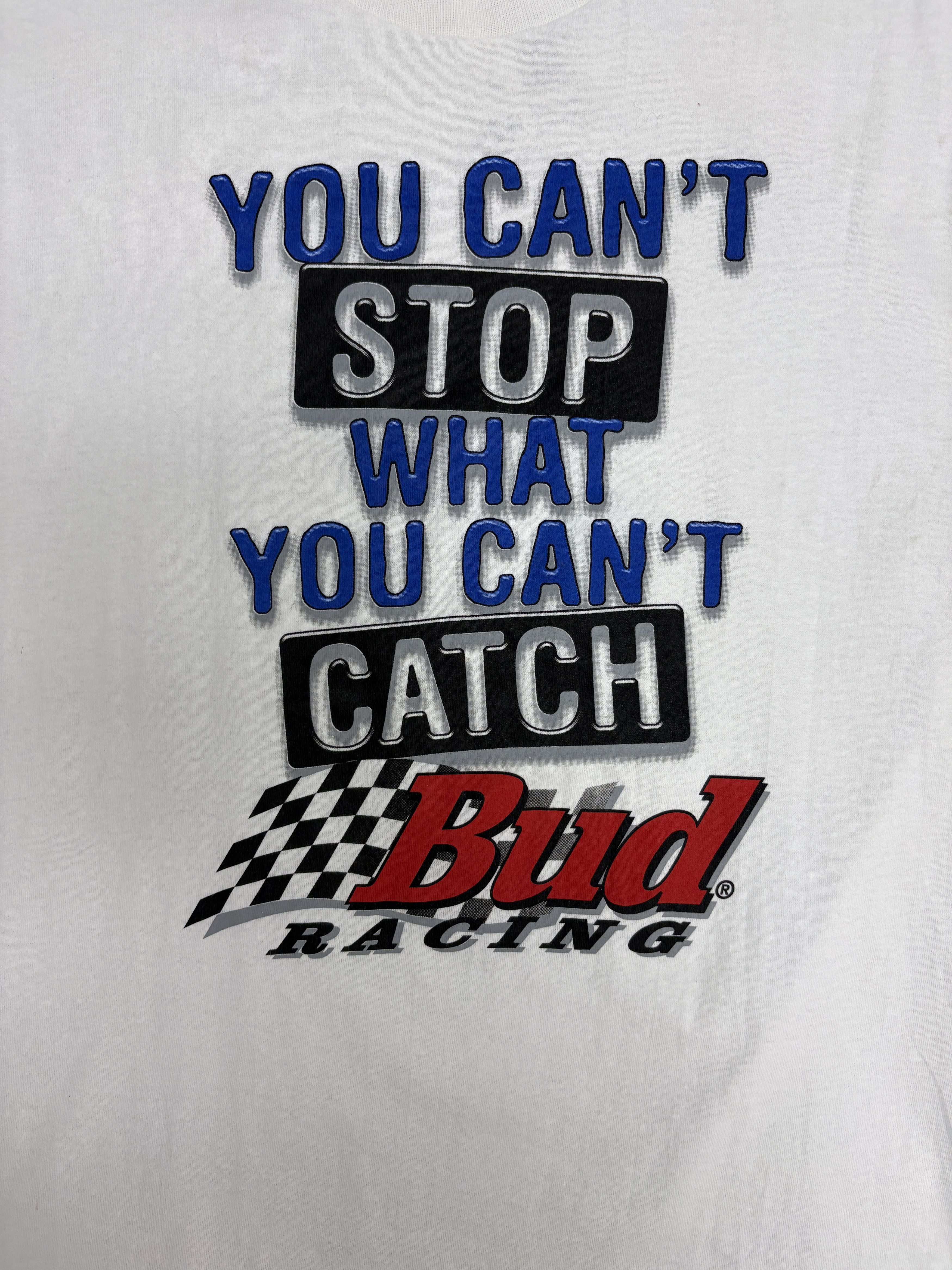Vintage You Can't Stop What You Can't Catch Bud Racing Vintage Tee Size US L / EU 52-54 / 3 - 2 Thumbnail