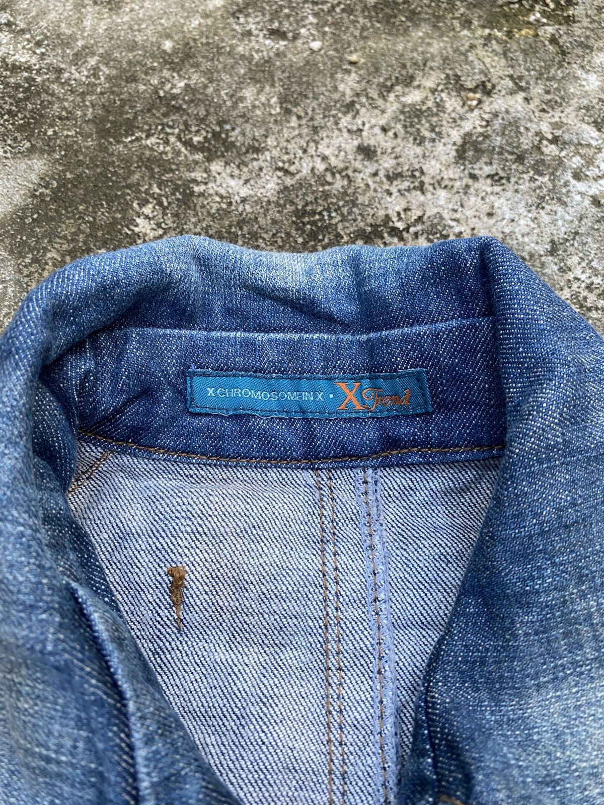 Le Grande Bleu (L.G.B.) Y2K X CHROMOSOME IN X X FREND DENIM JACKET Size S / US 4 / IT 40 - 5 Thumbnail
