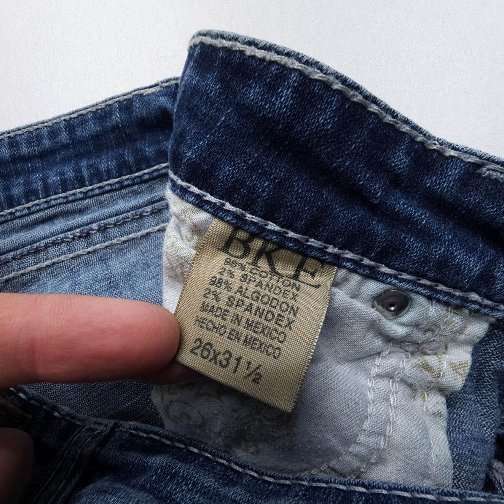 Vintage BuckIe Buckle BKE Madison Low Rise Boot Flare Jeans 26x31.5 Dark Wash Denim Blue Women Regular Jeans Size 26" / US 2 / IT 38 - 4 Thumbnail