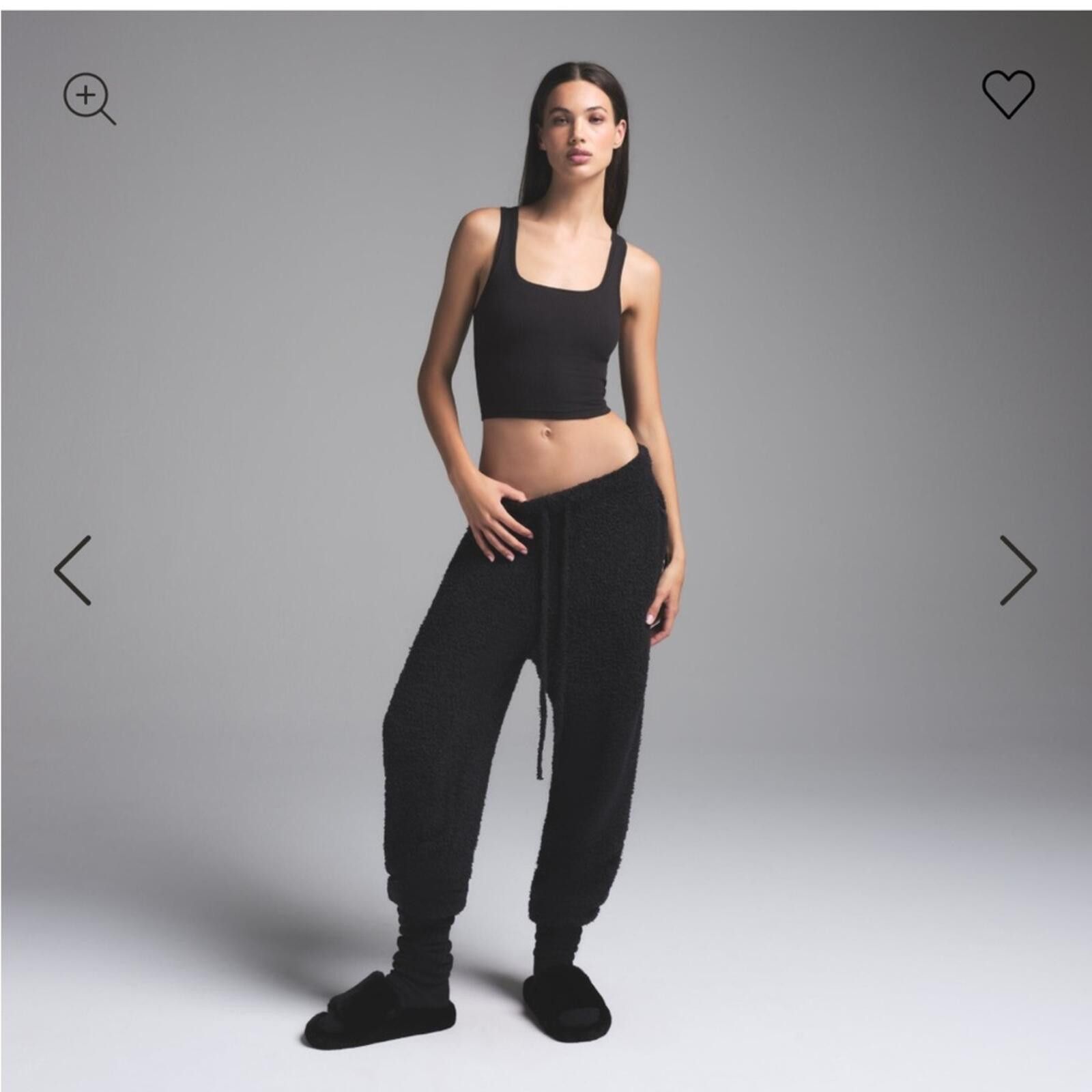 Swims SKIMS Black Cozy Track Joggers Size 32" / US 10 / IT 46 - 1 Thumbnail