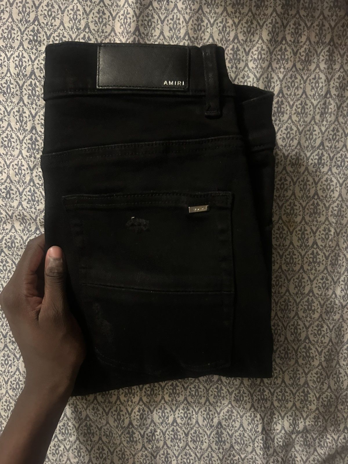 Amiri Black Crystal MX1 AMIRI Jeans Size US 31 - 8 Thumbnail