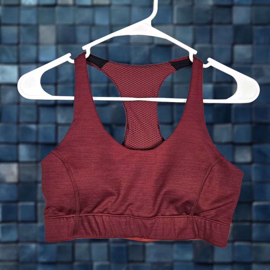 Outdoor Voices Outdoor Voices Women's S Maroon Stripes Sports bra Top Size S / US 4 / IT 40 - 1 Thumbnail