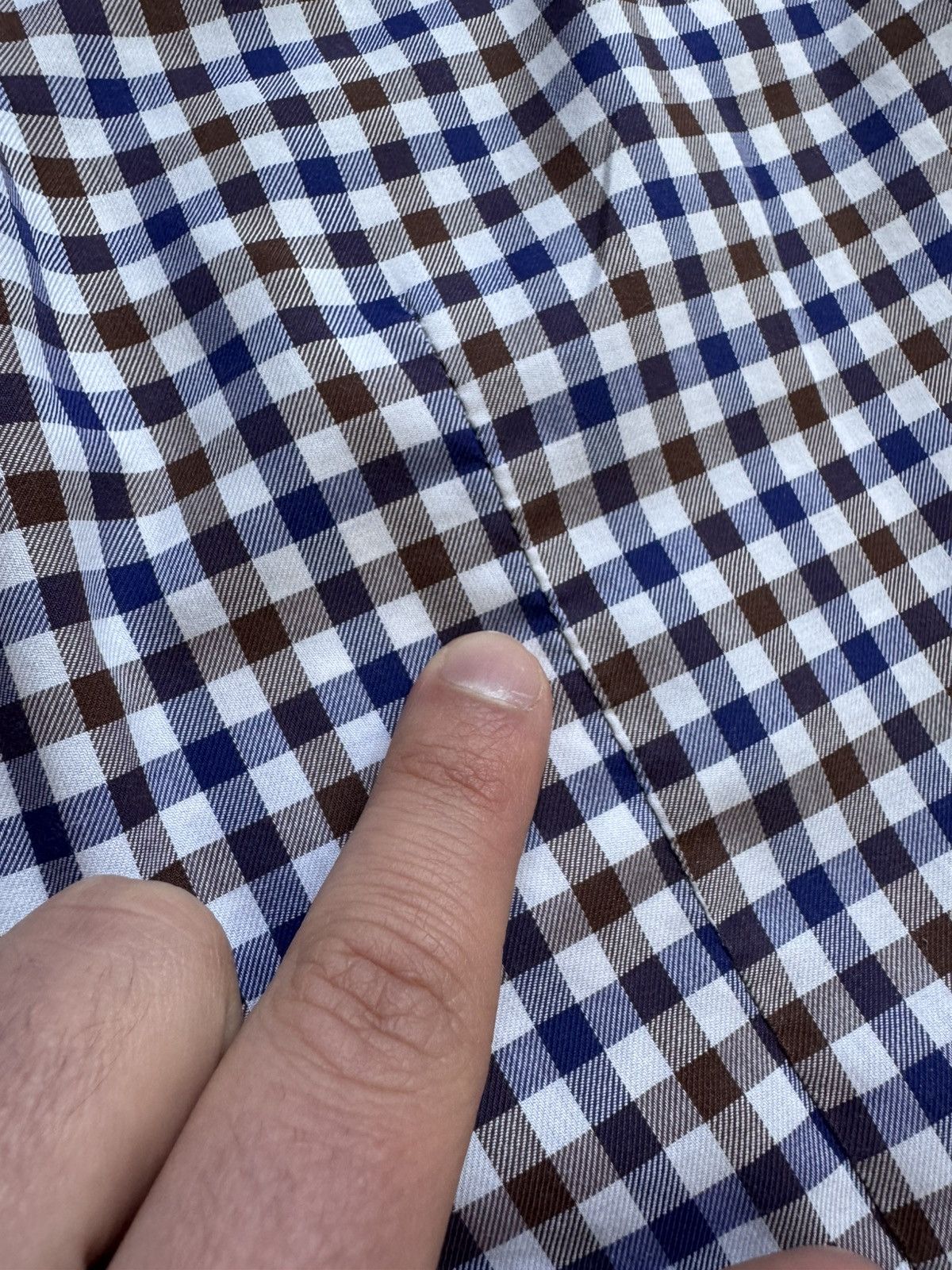 Kiton Kiton Check Print Button Up Shirt Size US L / EU 52-54 / 3 - 10 Thumbnail