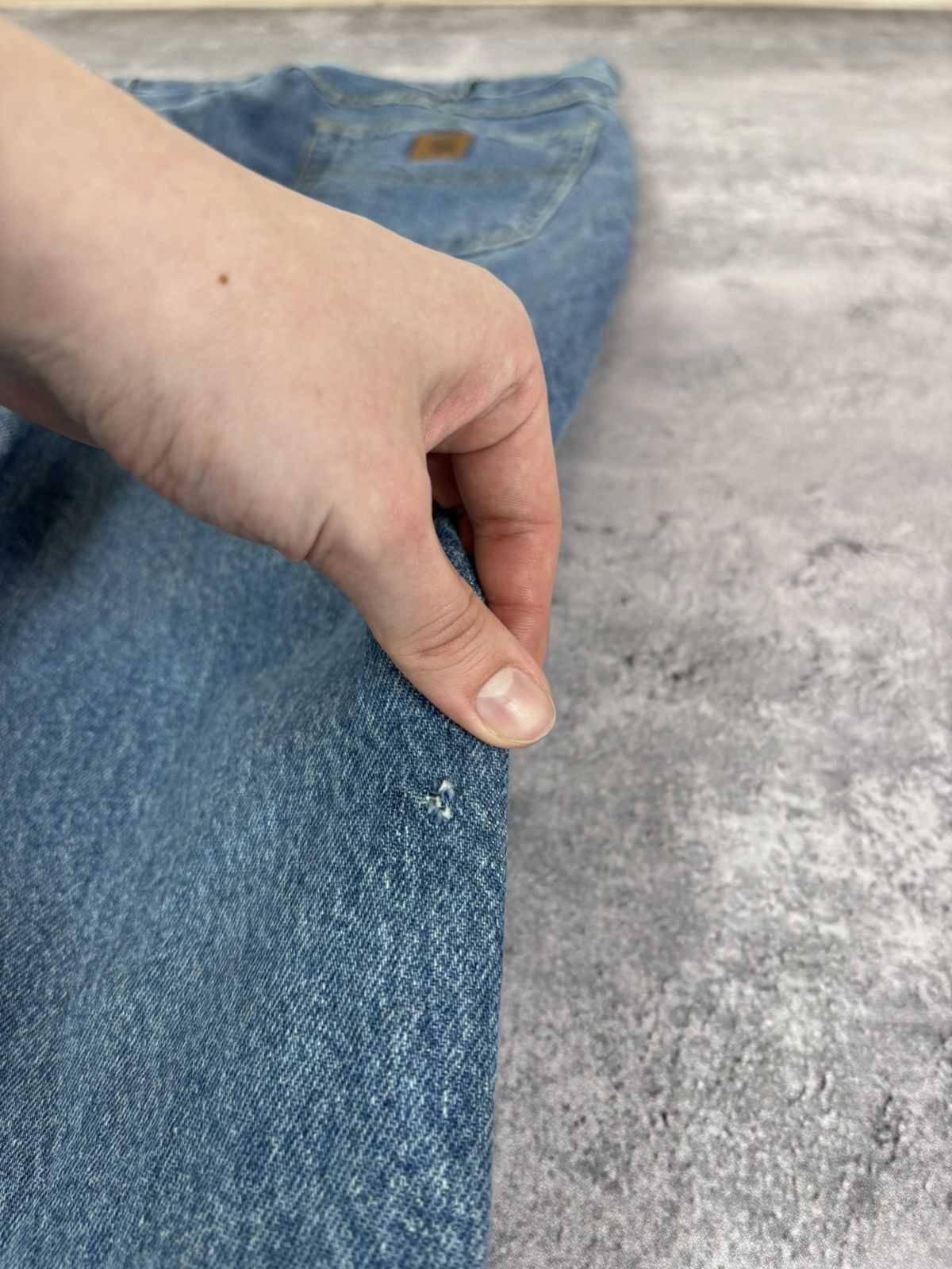 Carhartt Vintage Carhartt Men’s Blue Denim Jeans Straight Fit B17 STW Size US 33 - 5 Thumbnail