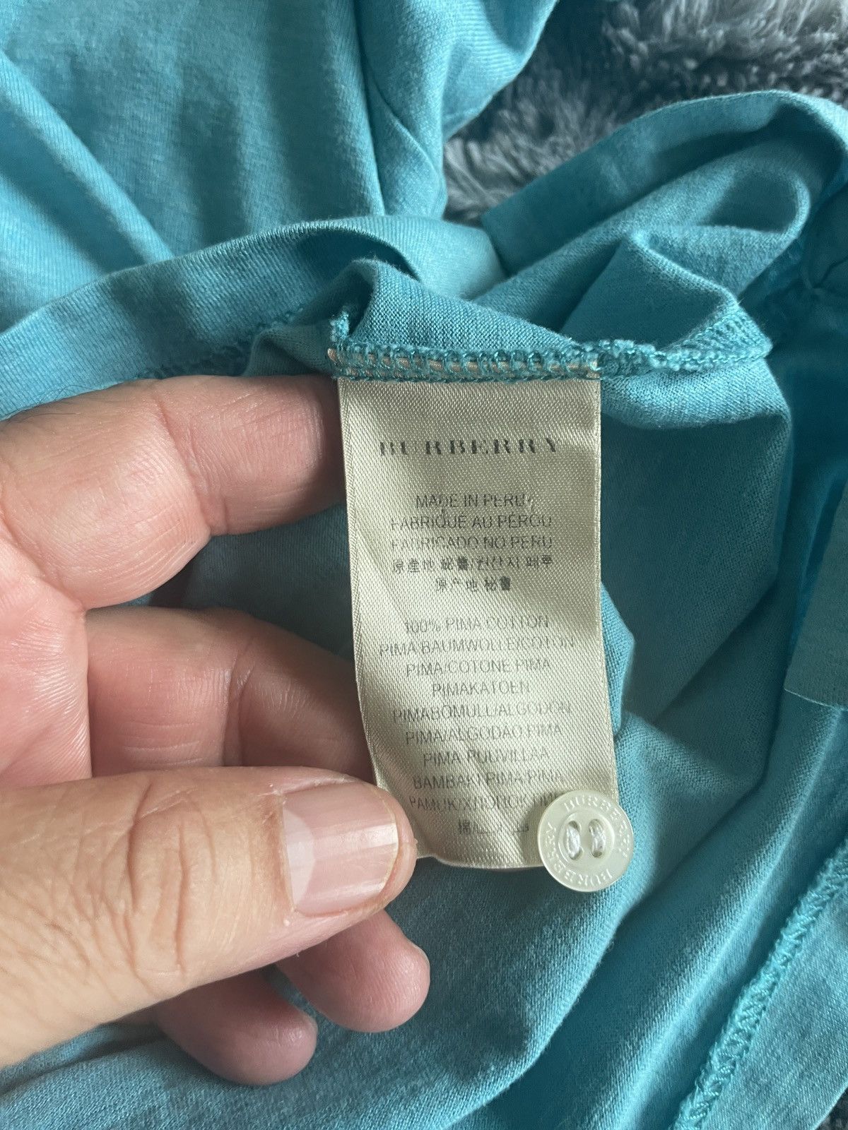Burberry Burberry Brit 3 Button SS polo Knit w/ plaid Size US M / EU 48-50 / 2 - 10 Thumbnail