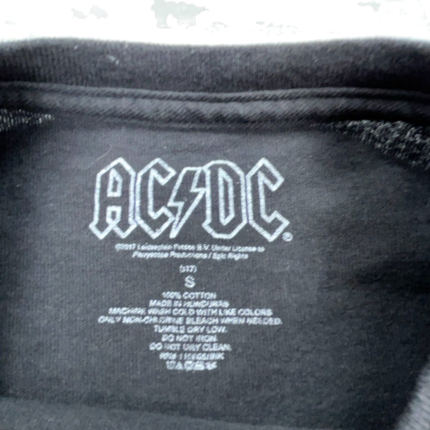 Vintage AC DC Shirt Men Small Black Tee Highway To Hell Tour Concert AOP US Flag Retro Shirt Size US S / EU 44-46 / 1 - 4 Thumbnail