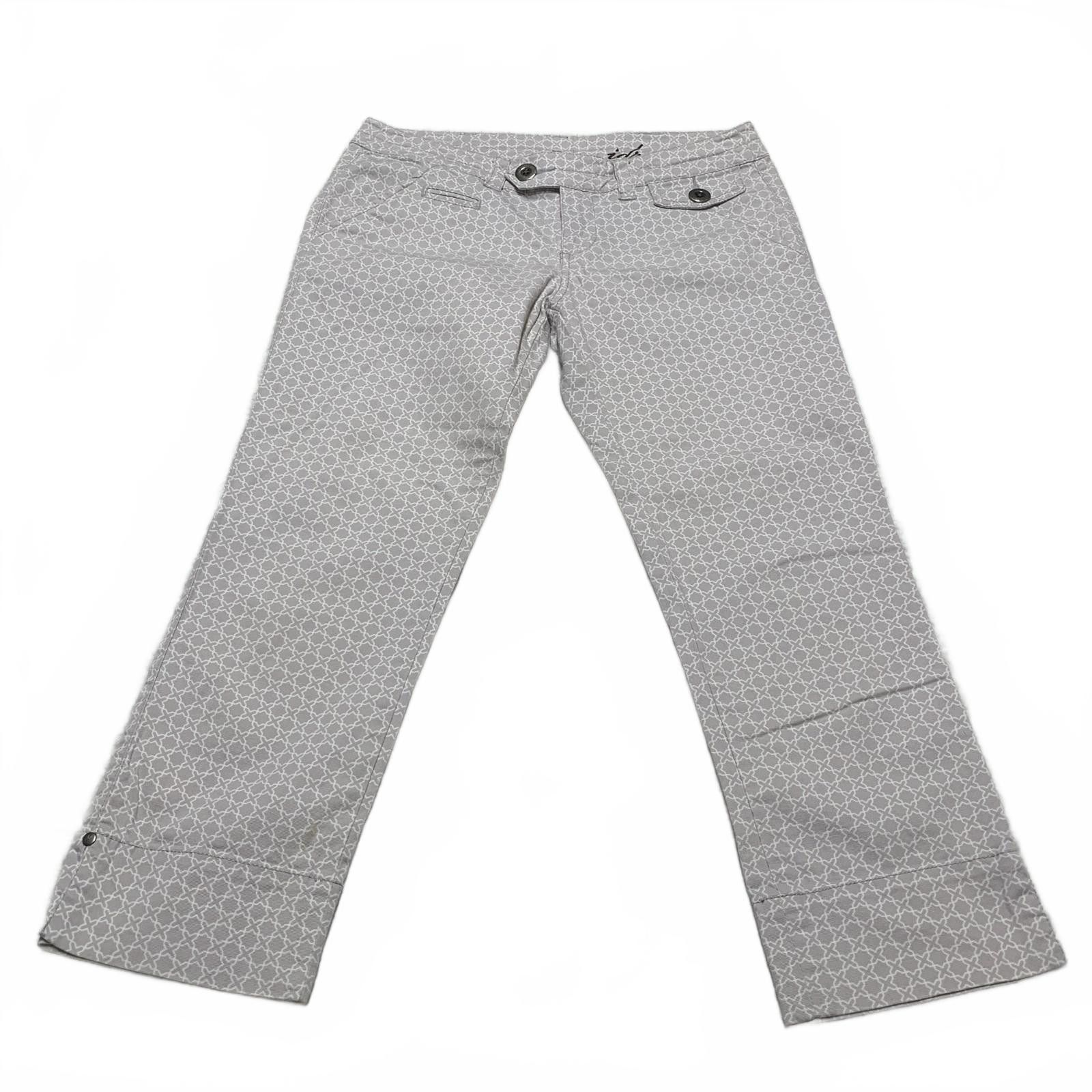 Other Idra Women's Sz 4 Gray Printed Geometric Capri Pants Size 27" / US 4 / IT 40 - 1 Thumbnail