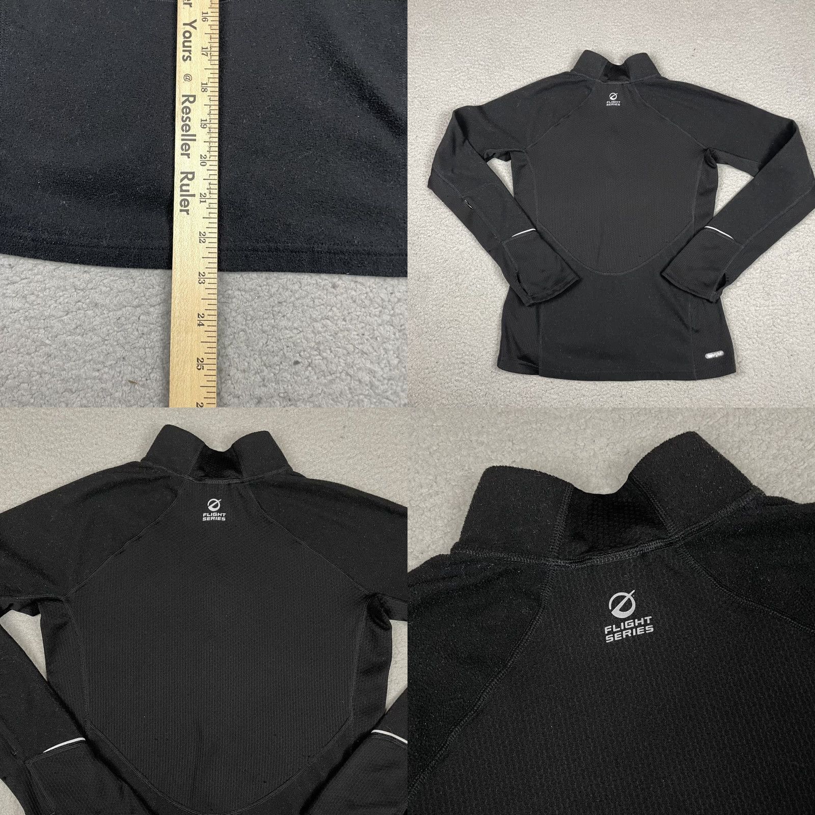 The North Face VINTAGE The North Face Flight Series Jacket Womens S Black Fleece Zip Full Thumb Loops Activewear Mens? Size S / US 4 / IT 40 - 8 Thumbnail