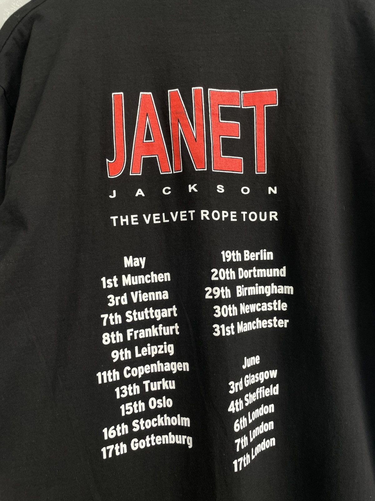 Band Tees Janet Jackson 90s tour t shirt rare band tees Size US XL / EU 56 / 4 - 10 Thumbnail