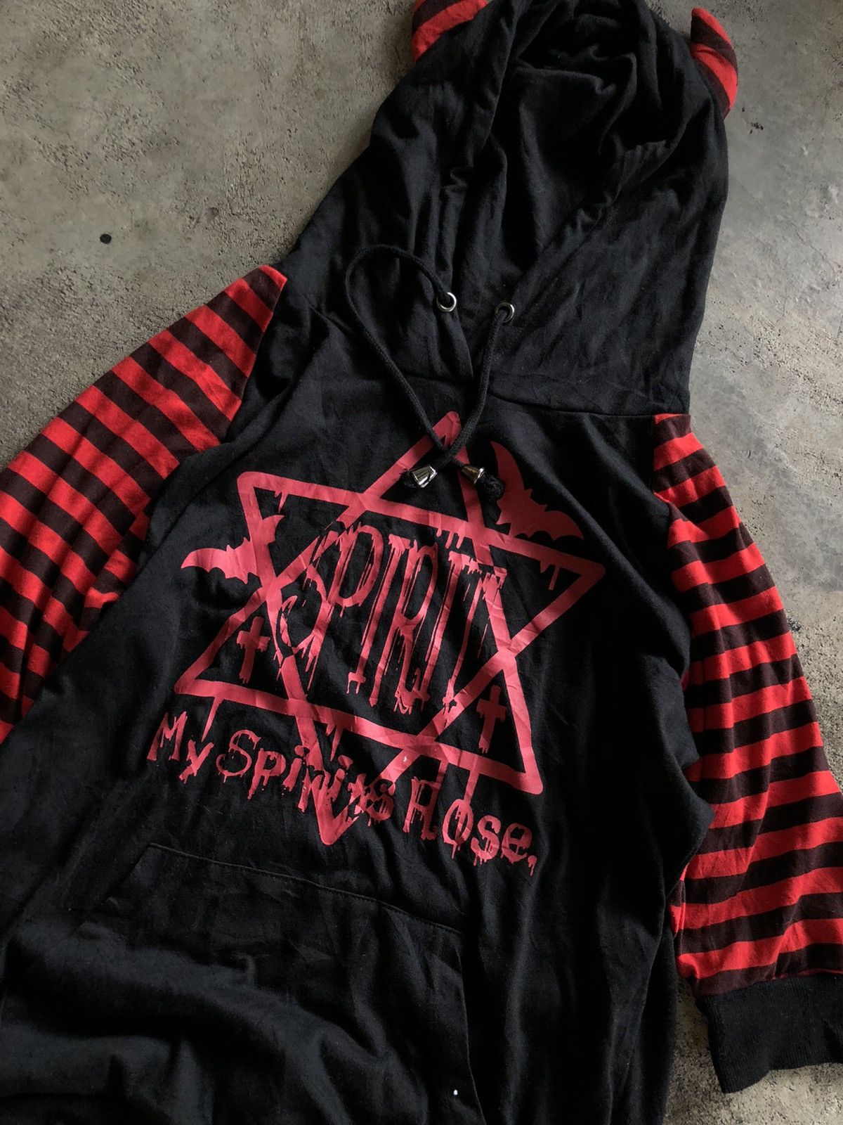 If Six Was Nine × Japanese Brand × Le Grande Bleu (L.G.B.) JAPANESE DIG DEEP PUNK GOTHIC STYLE HOODIE Size US L / EU 52-54 / 3 - 3 Thumbnail