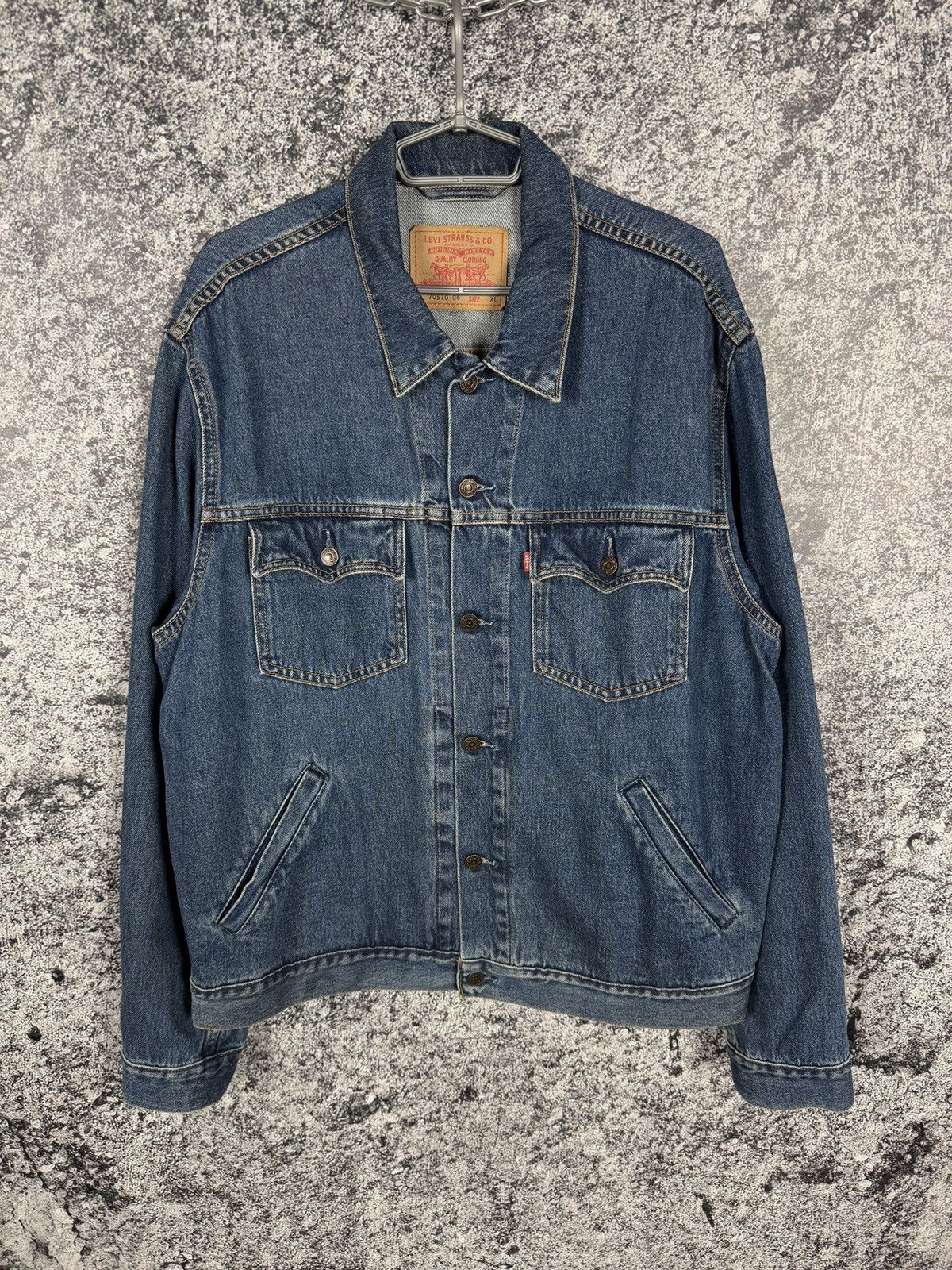 Levi's Vintage Clothing Men’s Levis Vintage 90s Denim Trucker Jacket Streetwear XL Size US XL / EU 56 / 4 - 1 Thumbnail