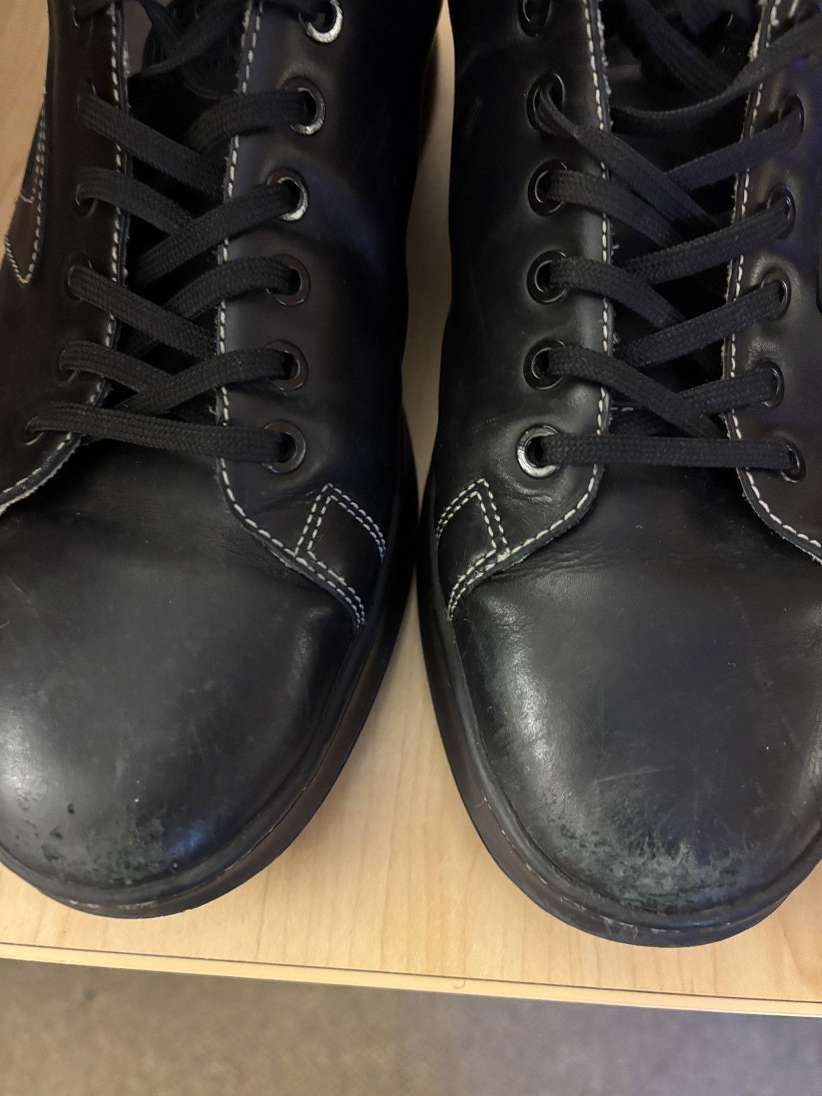 Diesel S-Athene Low Top Leather Sneakers Size US 11 / EU 44 - 3 Thumbnail