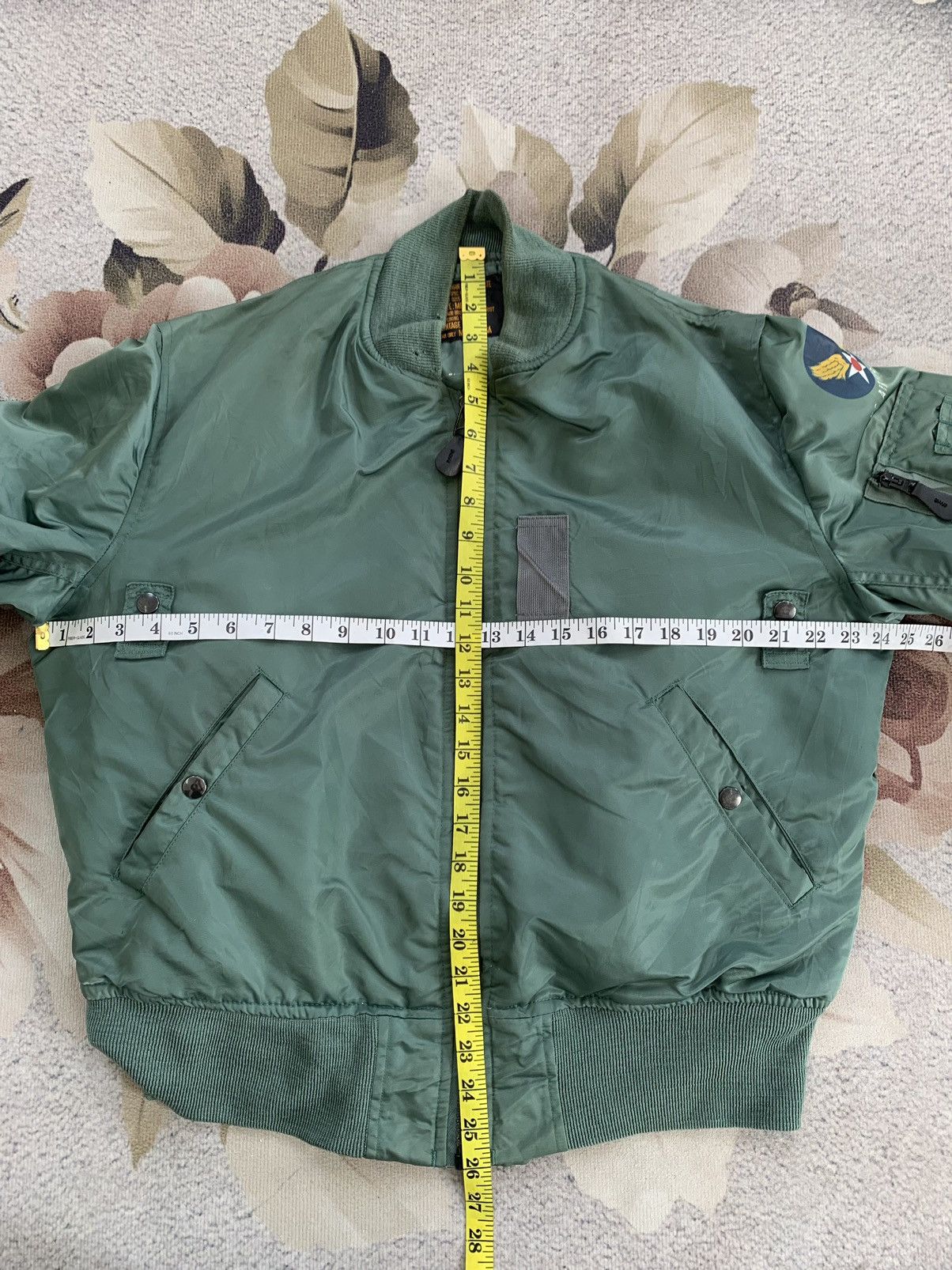 Vintage Vintage MA-1 Usaf Military Bomber Jacket Zip Ideal Usa Size US M / EU 48-50 / 2 - 17 Thumbnail