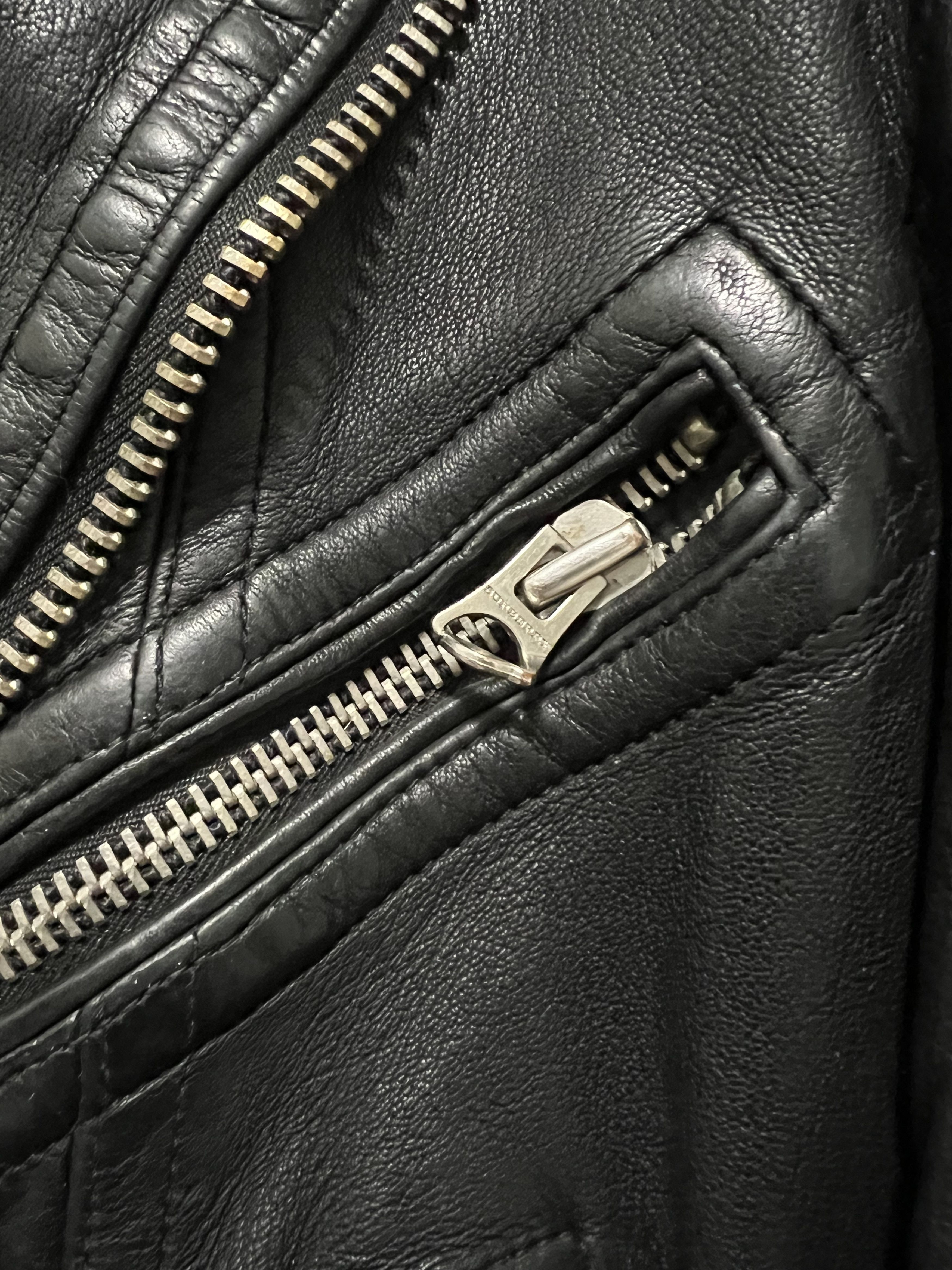 Burberry Burberry Brit Matthias Leather Biker Jacket Size US L / EU 52-54 / 3 - 3 Thumbnail