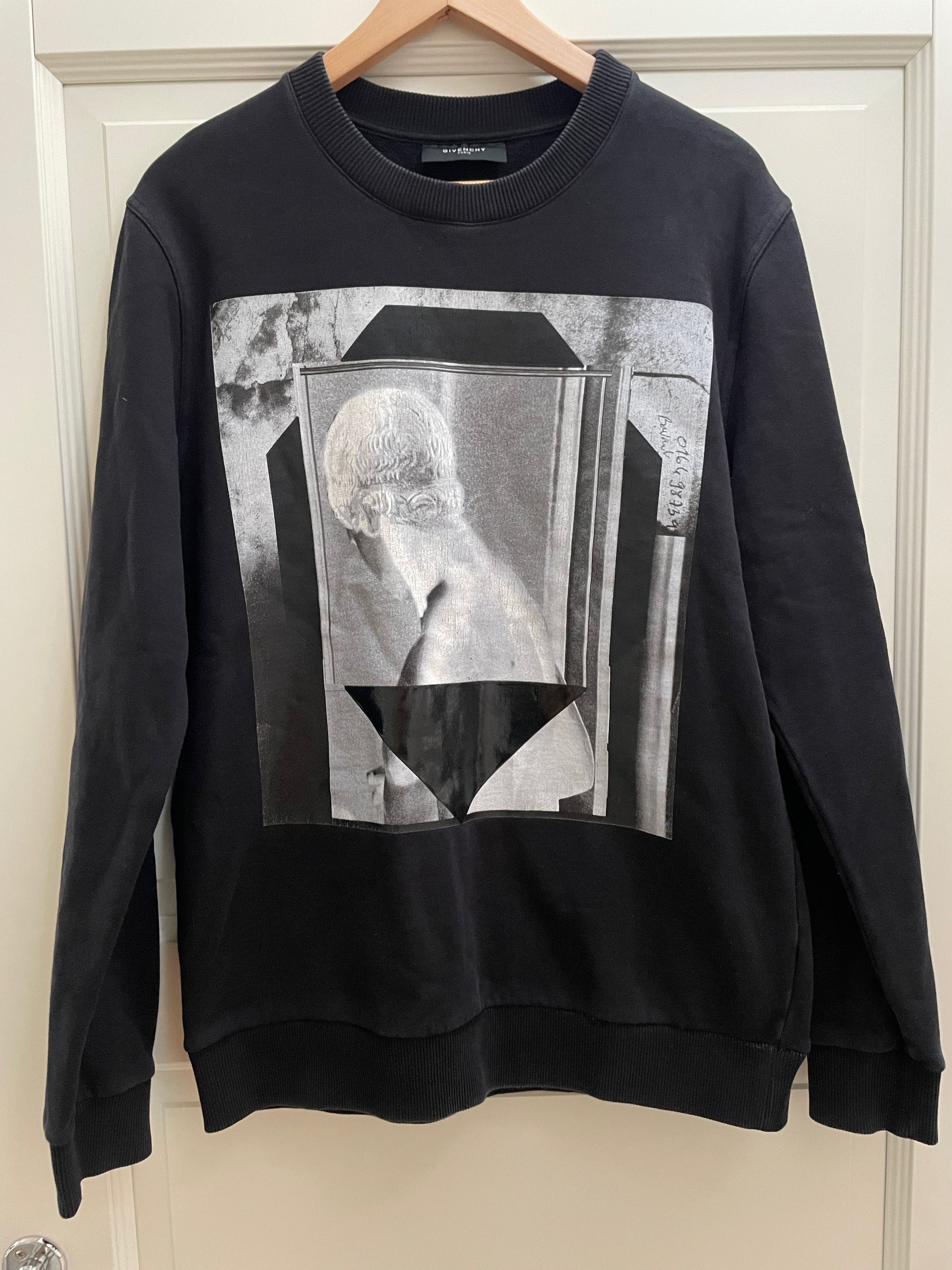 image of Givenchy Statue Print Sweatshirt in Black, Men's (Size Small)