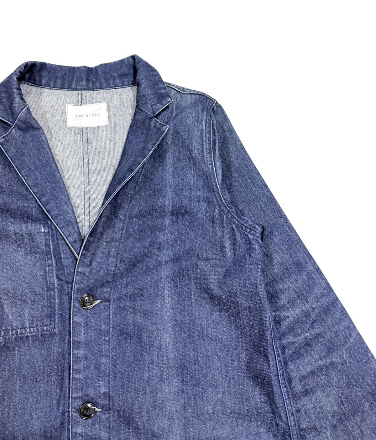 If Six Was Nine Vtg🔥Archives Japanese Indigo Denim Longcoat Jacket Size US M / EU 48-50 / 2 - 9 Thumbnail