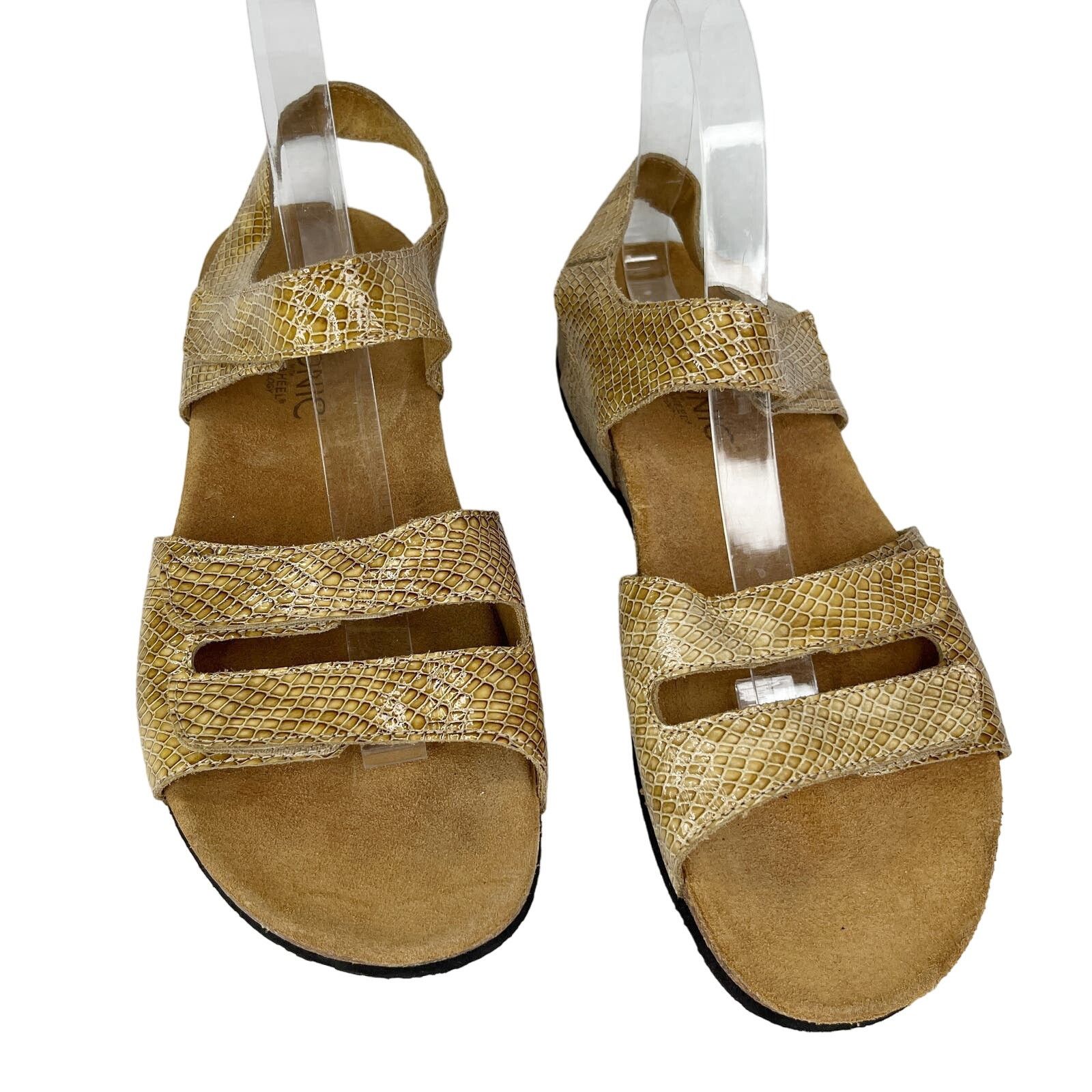 Vionic Vionic Valencia Tan Snake Print Comfort Sandal 9 Cork Size US 9 / IT 39 - 2 Thumbnail