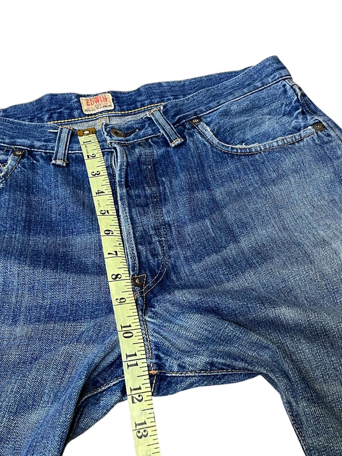Edwin VINTAGE EDWIN 505SX-R DISTRESSED REDLINE SELVEDGE JEANS Size US 33 - 14 Thumbnail