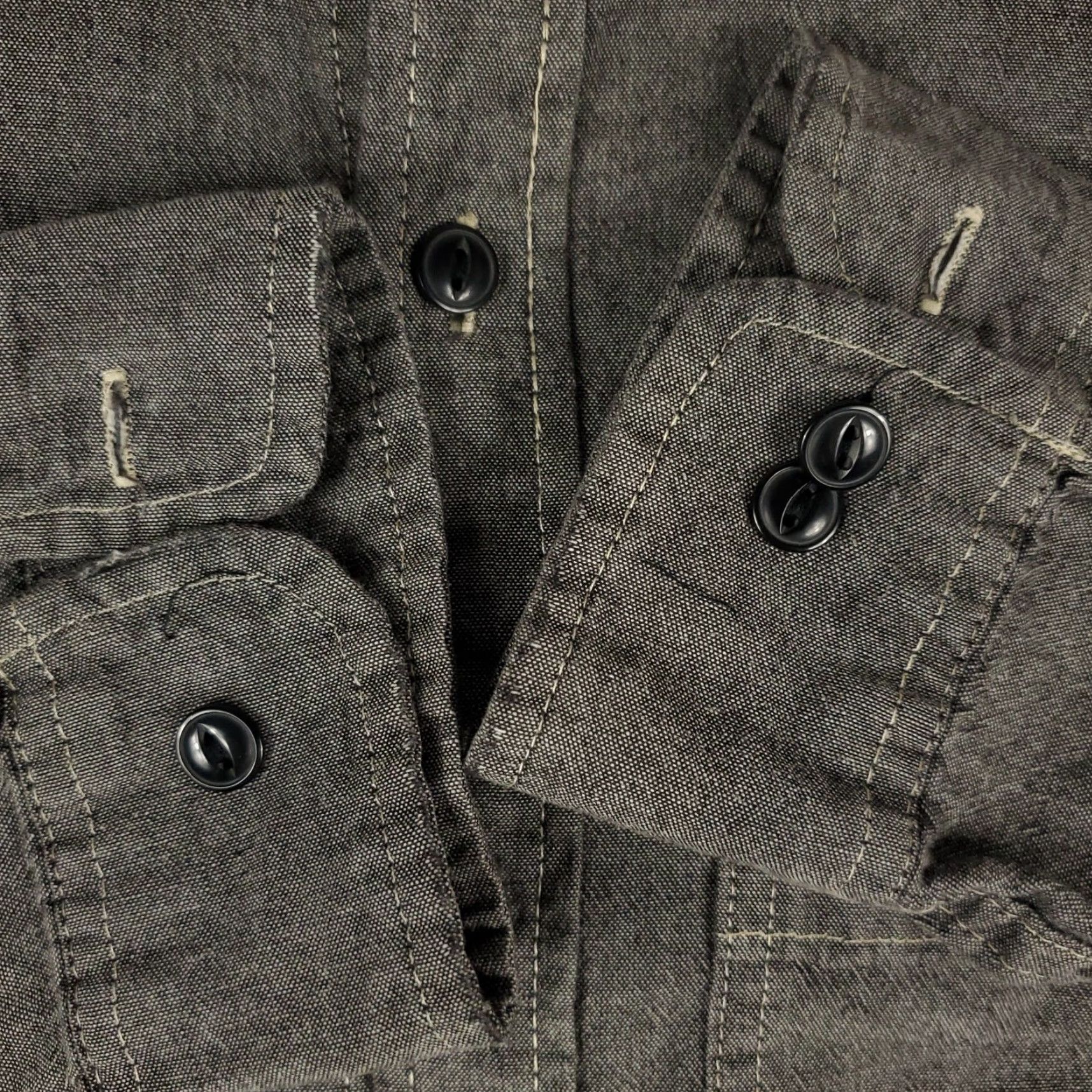 Ralph Lauren Denim & Supply Ralph Lauren Shirt Mens Small Gray Button-Up Long Sleeve 2 Pocket Size US S / EU 44-46 / 1 - 3 Thumbnail
