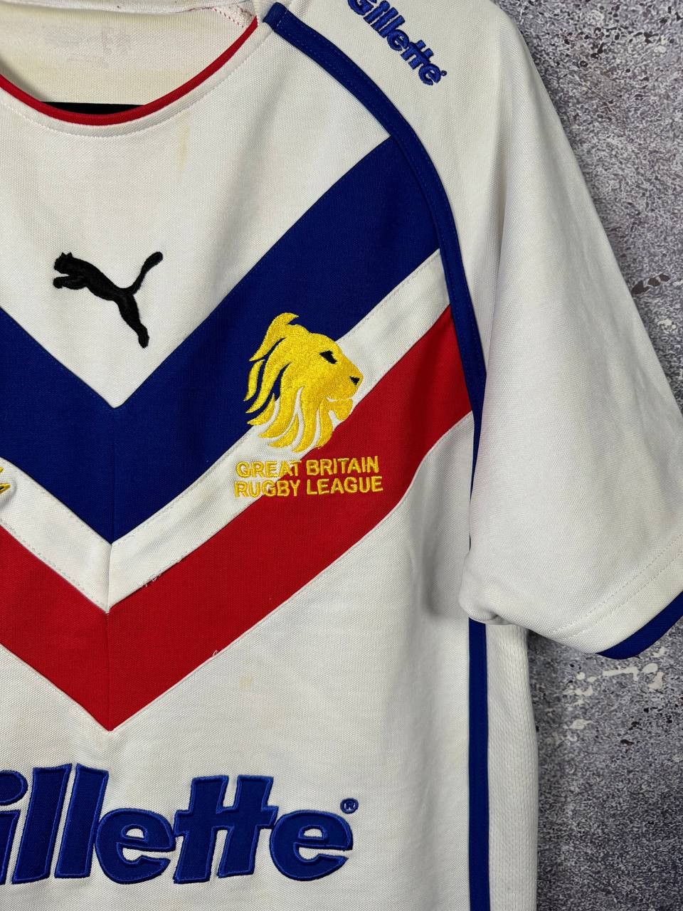 Puma × Vintage GREAT BRITAIN RUGBY LEAGUE BRITISH ISLES 2007 PUMA JERSEY Size US S / EU 44-46 / 1 - 10 Thumbnail