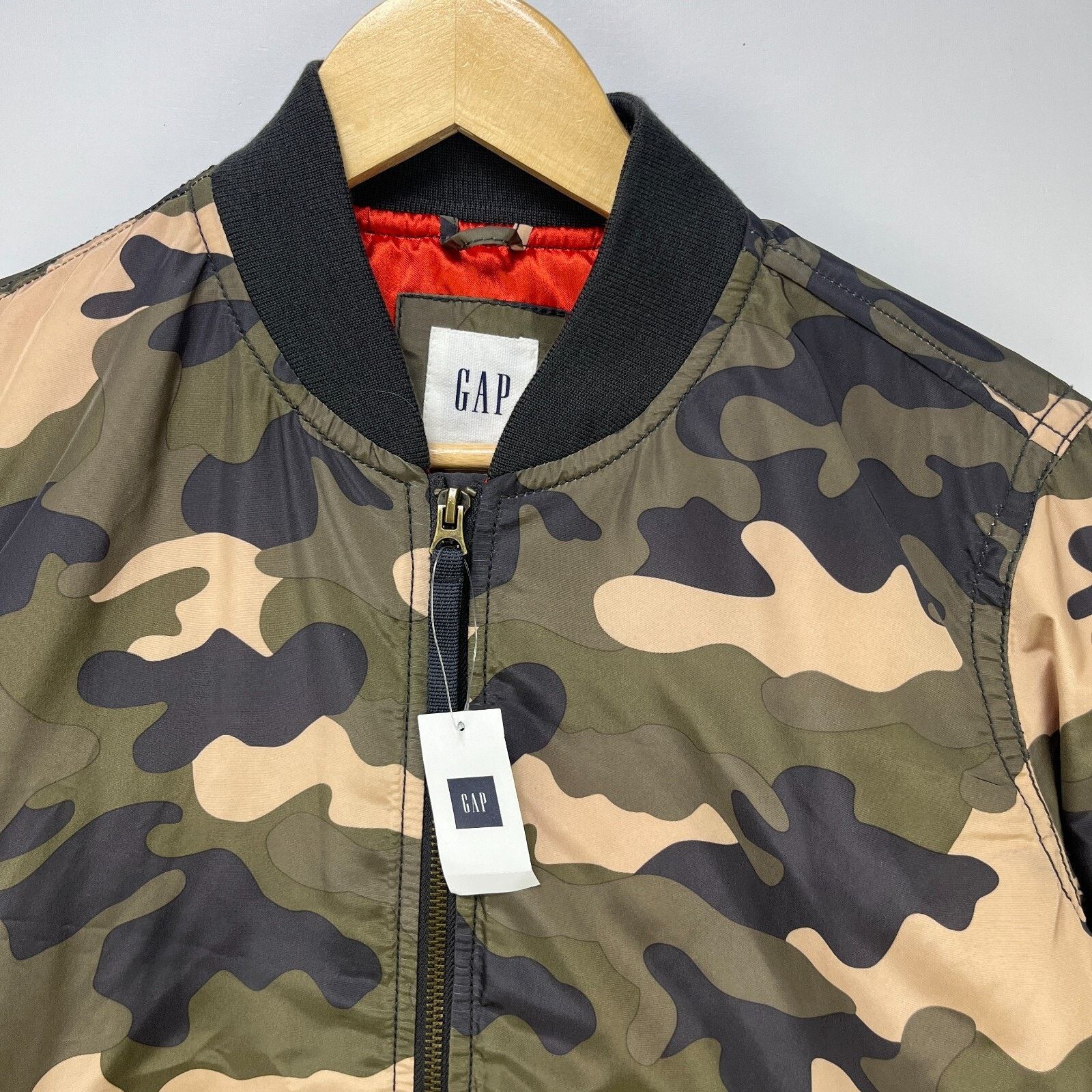 Gap × Vintage Gap Camo Flight Bomber Jacket Zip Up Medium Brand New Size US M / EU 48-50 / 2 - 3 Thumbnail
