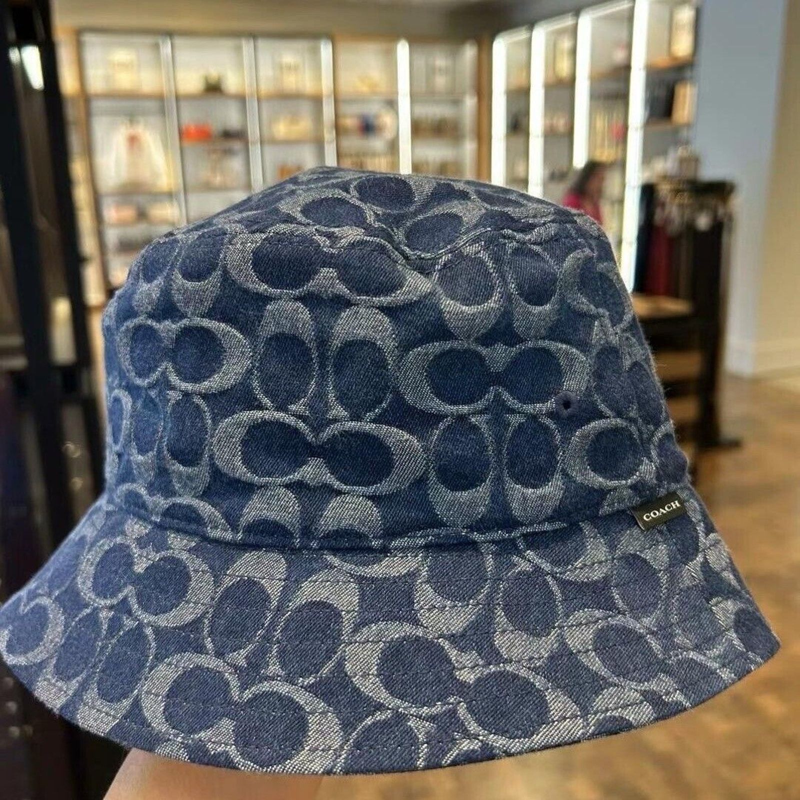 Coach NWT Limited Coach Signature Denim Hat CZ926 xs/s Size ONE SIZE - 5 Thumbnail