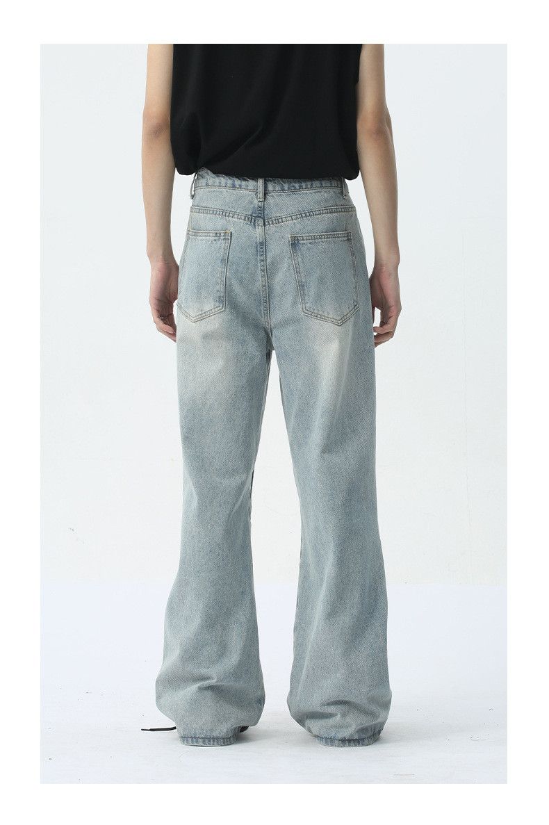 Japanese Brand × Jean Distressed blue design patchwork straight washed jeans Size US 32 / EU 48 - 5 Thumbnail