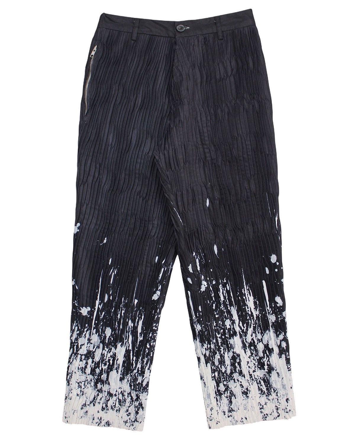 Japanese Brand SS2020 MÖIDIEN “LIÊN HOÀN CƯỚC” PLEATED SPLASH PANTS Size US 30 / EU 46 - 1 Thumbnail