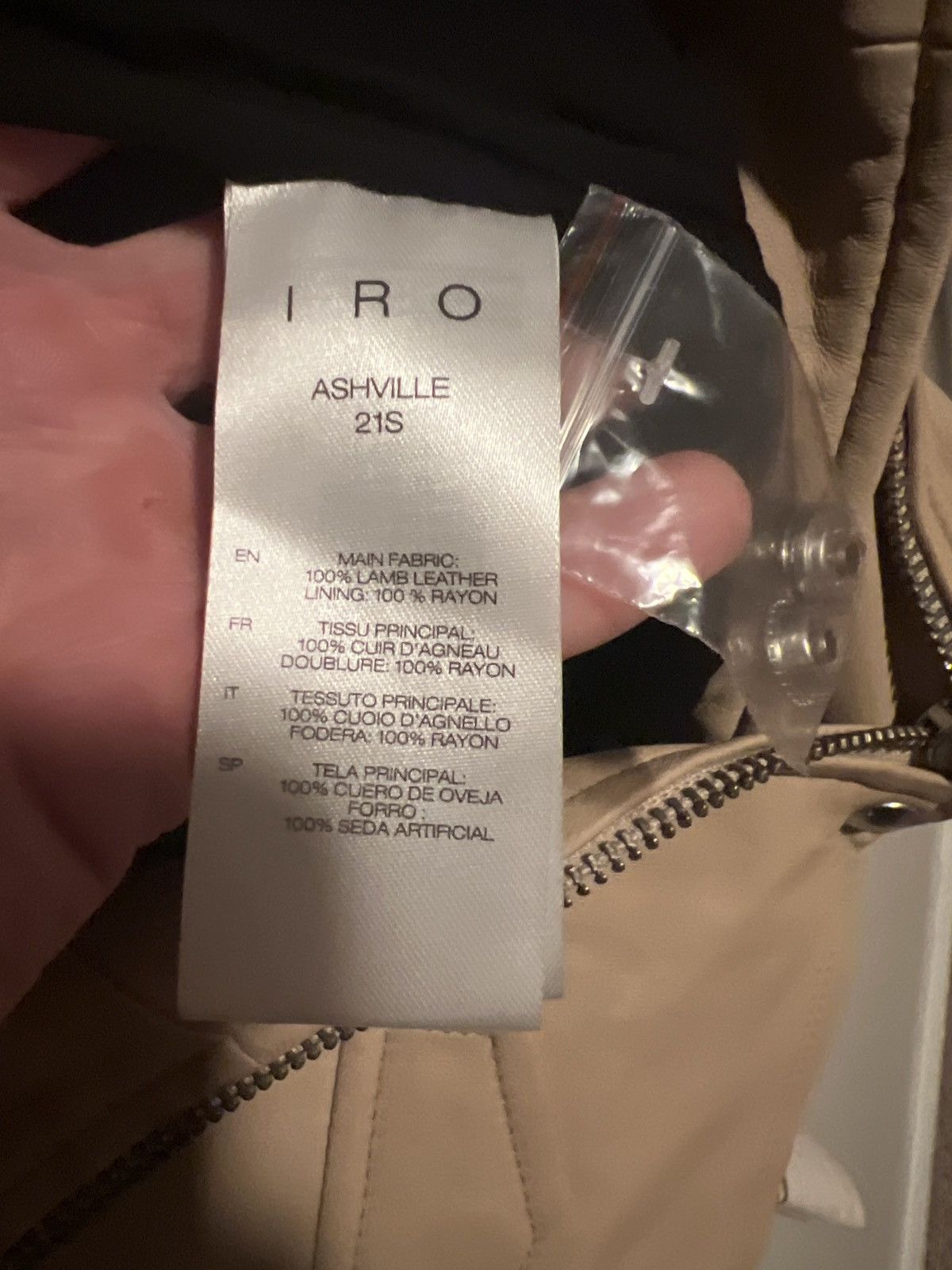 Iro Iro Asheville Leather Cropped Moto Jacket Size XS / US 0-2 / IT 36-38 - 7 Thumbnail