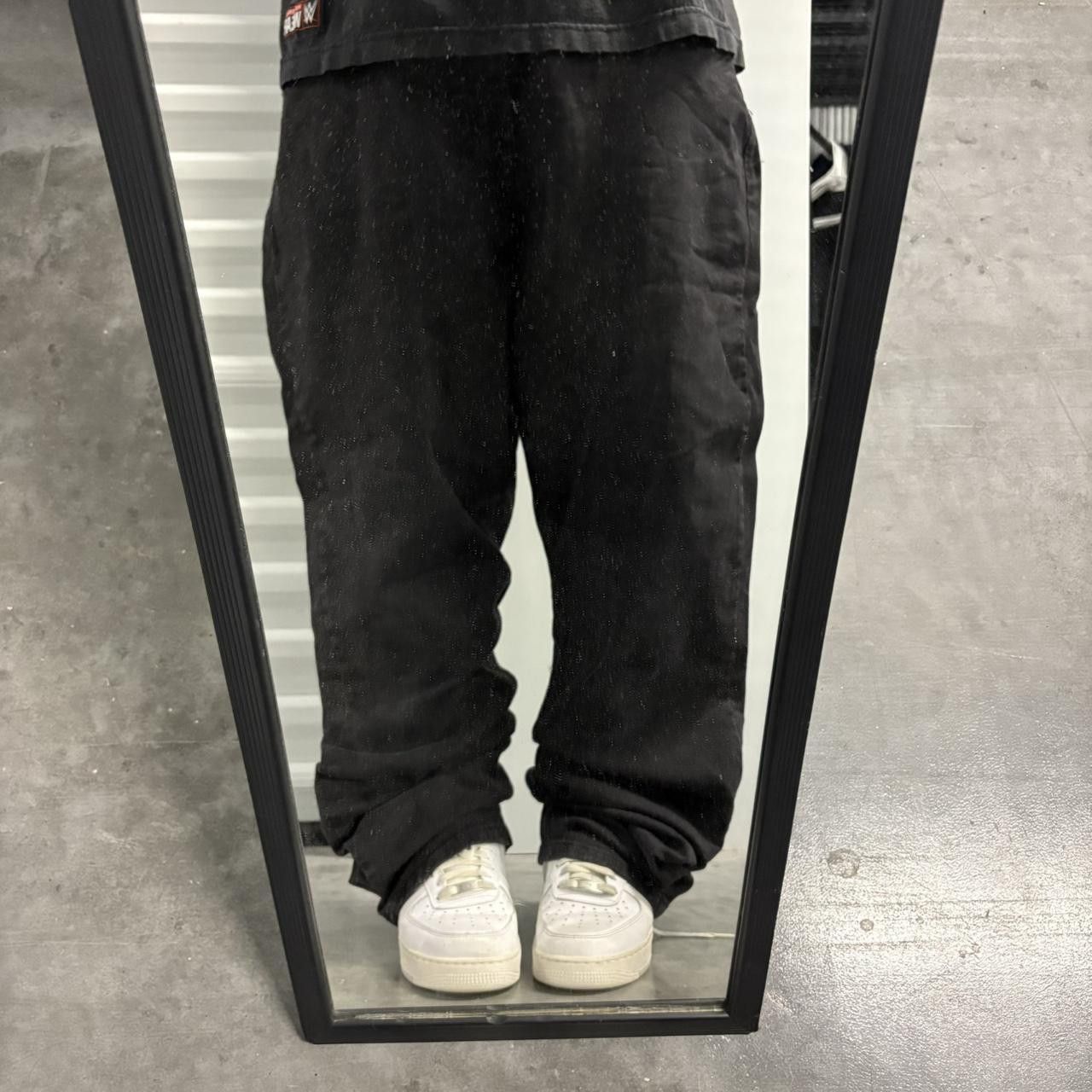 Wrangler Vintage Grunge WideLeg Skater Style Black Denim Jeans! Size US 42 / EU 58 - 1 Thumbnail