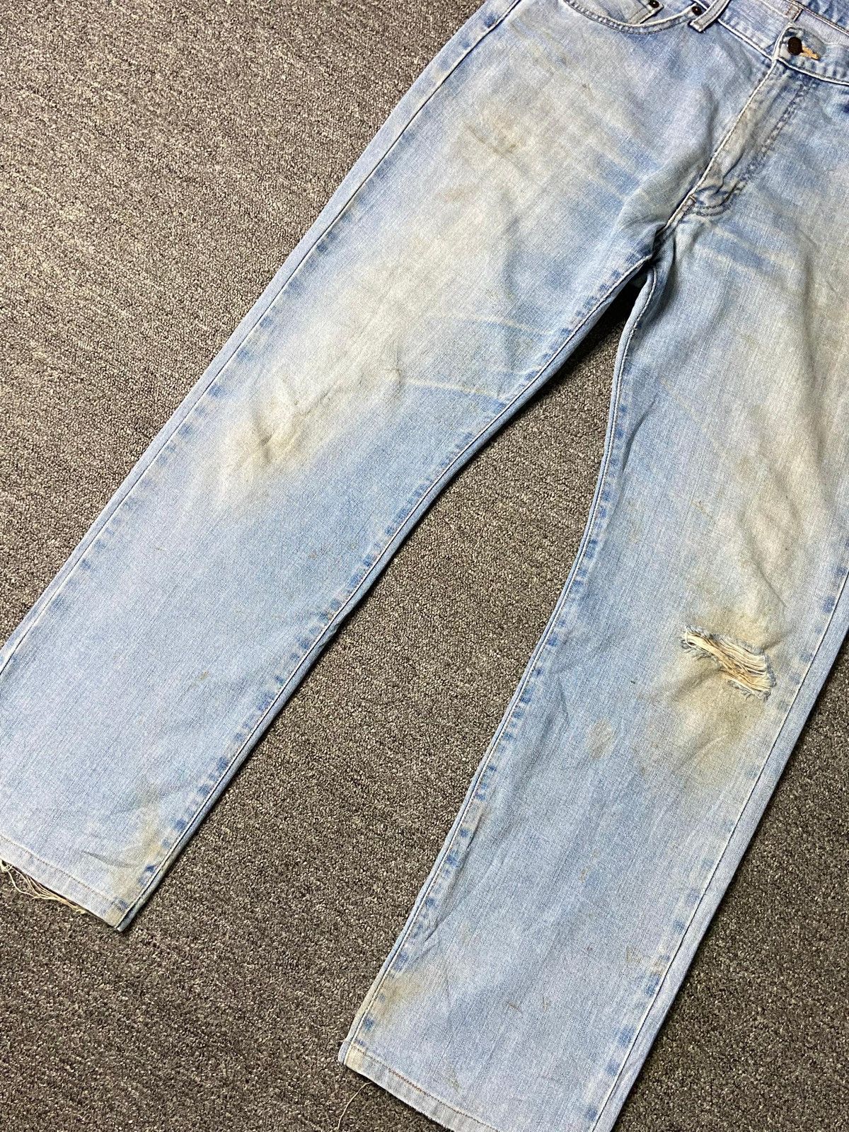 Edwin × Japanese Brand × Vintage EDWIN International Basics Ripped Denim Jeans (132) Size US 36 / EU 52 - 6 Thumbnail