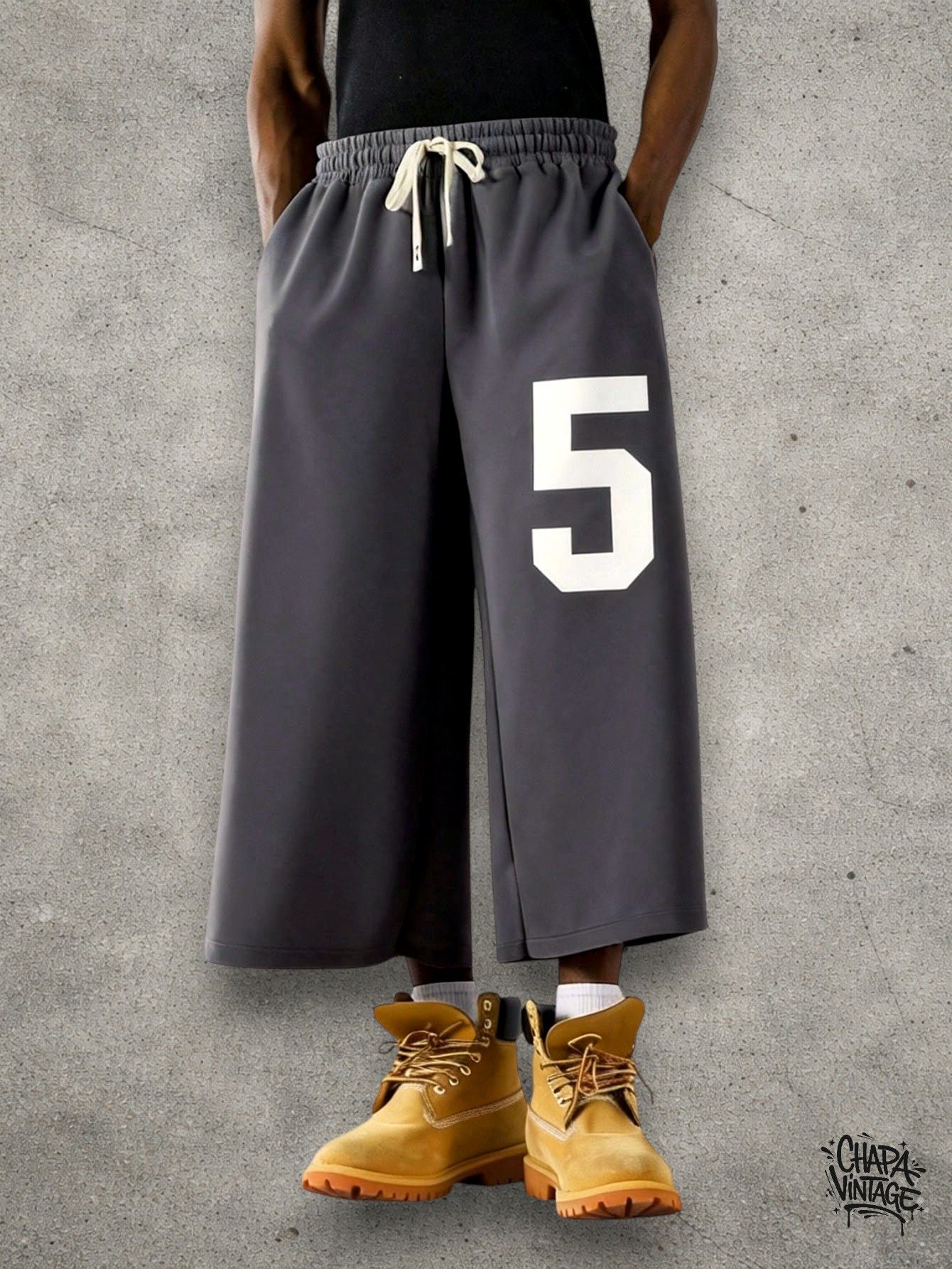 Japanese Brand Wide gray shorts Size US 32 / EU 48 - 3 Thumbnail