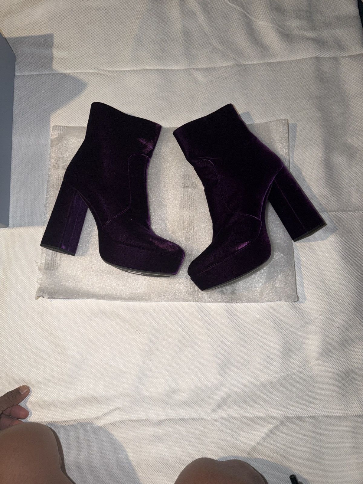Prada PRADA CALZATURE DONNA Platform Boots| Color - Mora (Purple) Size US 10.5 / IT 40.5 - 12 Thumbnail