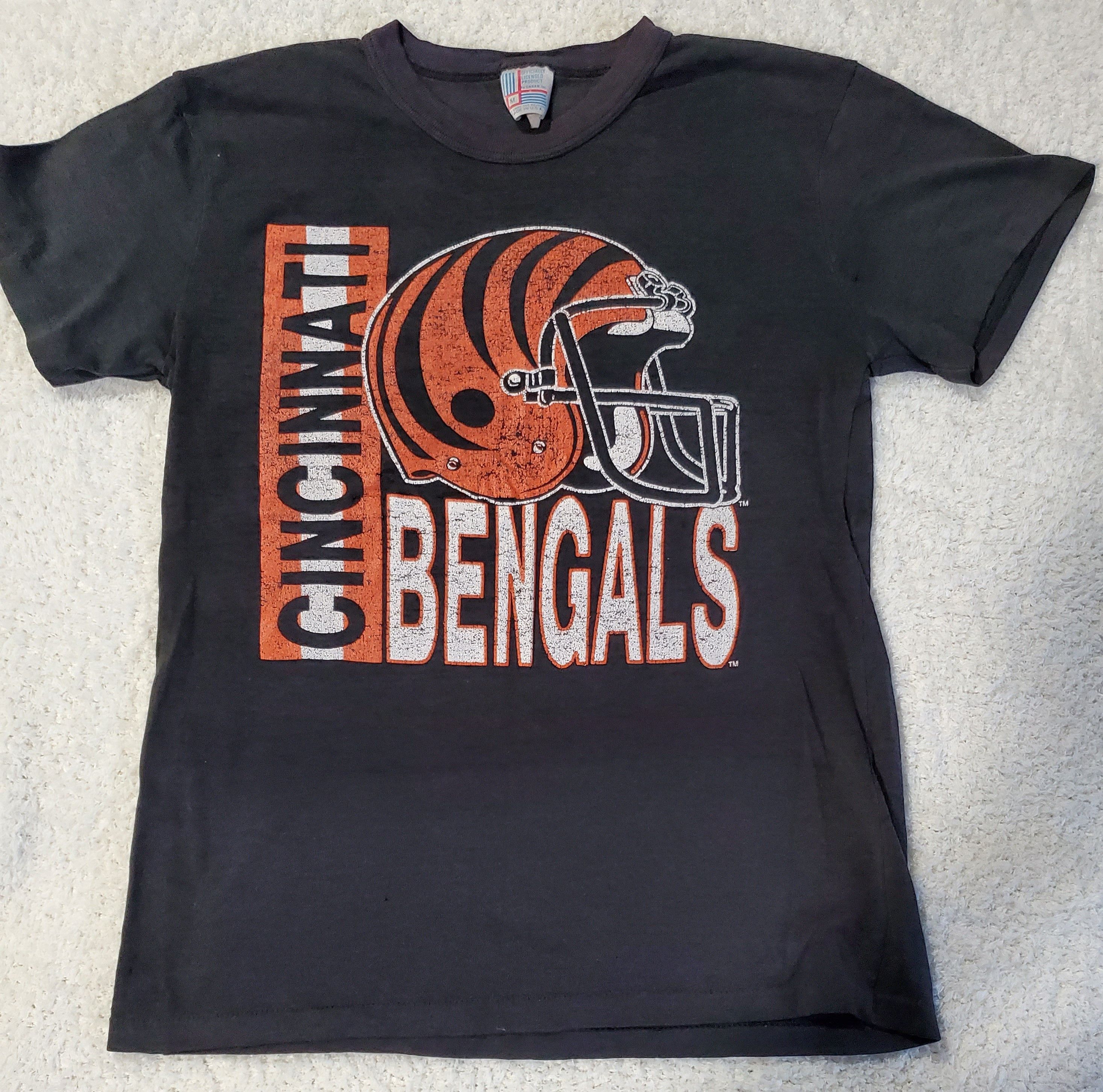 NFL × Vintage Vintage 80s Cincinnati Bengals nfl Single-stitch who-dey Size US M / EU 48-50 / 2 - 1 Thumbnail