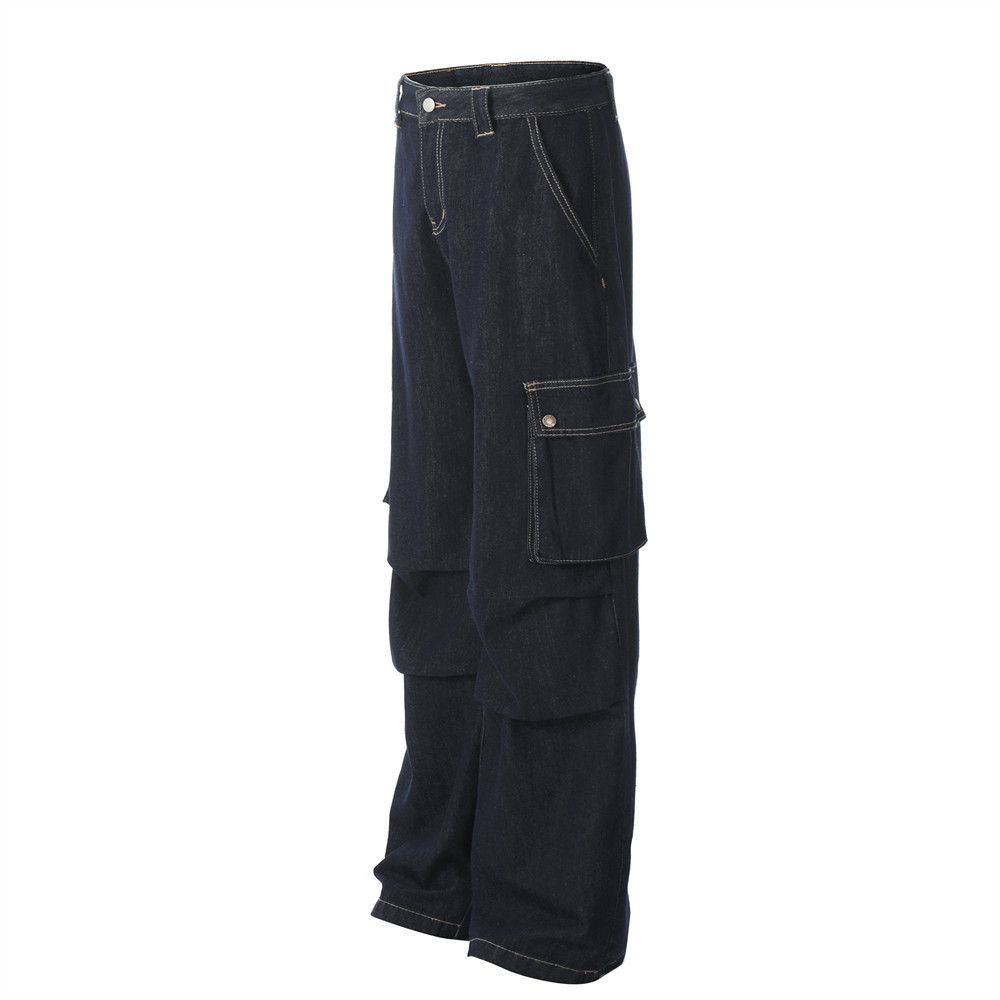 Japanese Brand × Jean Heavy multi-pocket men's street American cargo jeans Size US 34 / EU 50 - 2 Thumbnail