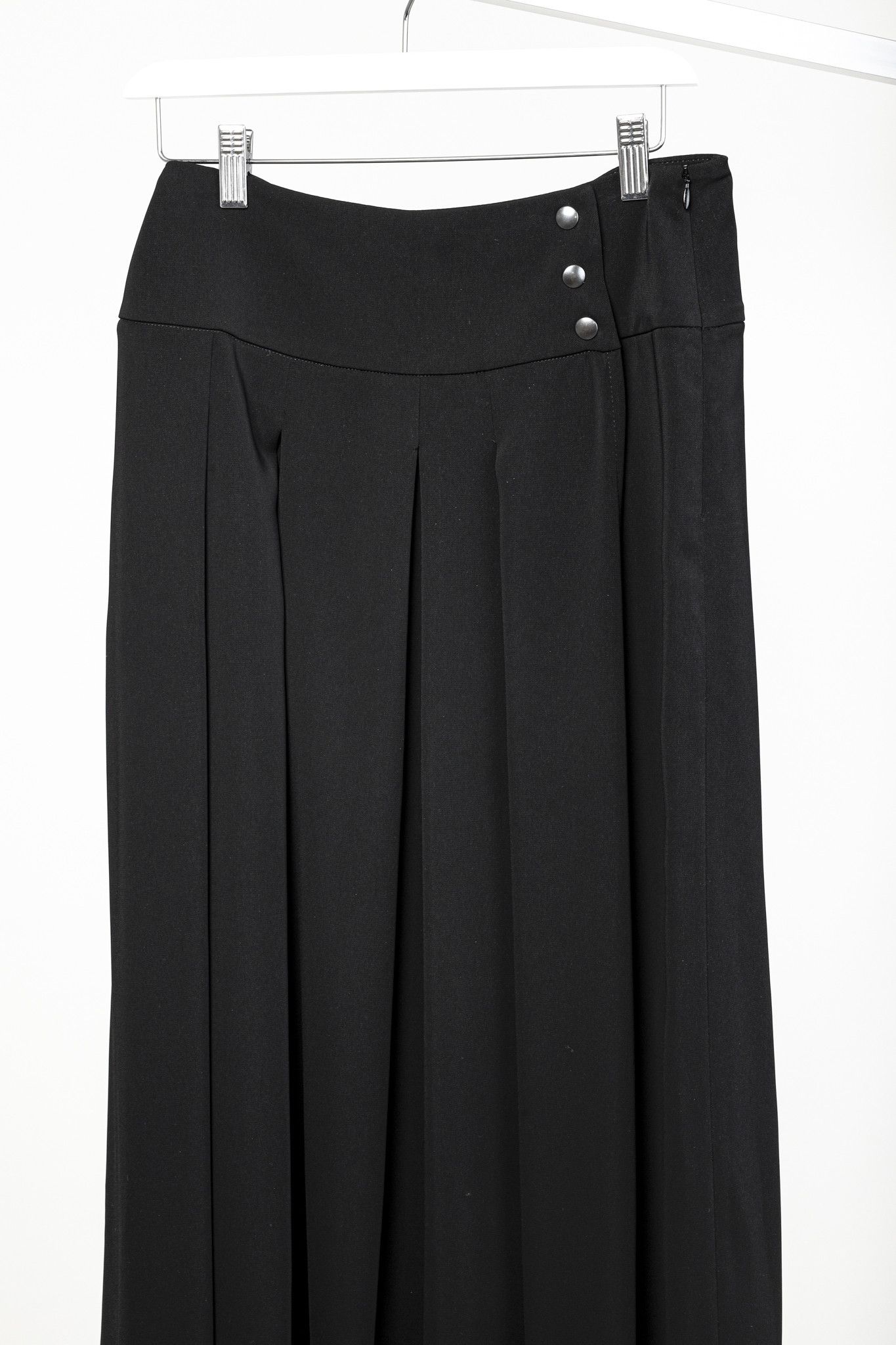 Sarah Pacini Sarah Pacini Avant Garde Black Skirt Overlay Pants Size 27" / US 4 / IT 40 - 3 Thumbnail