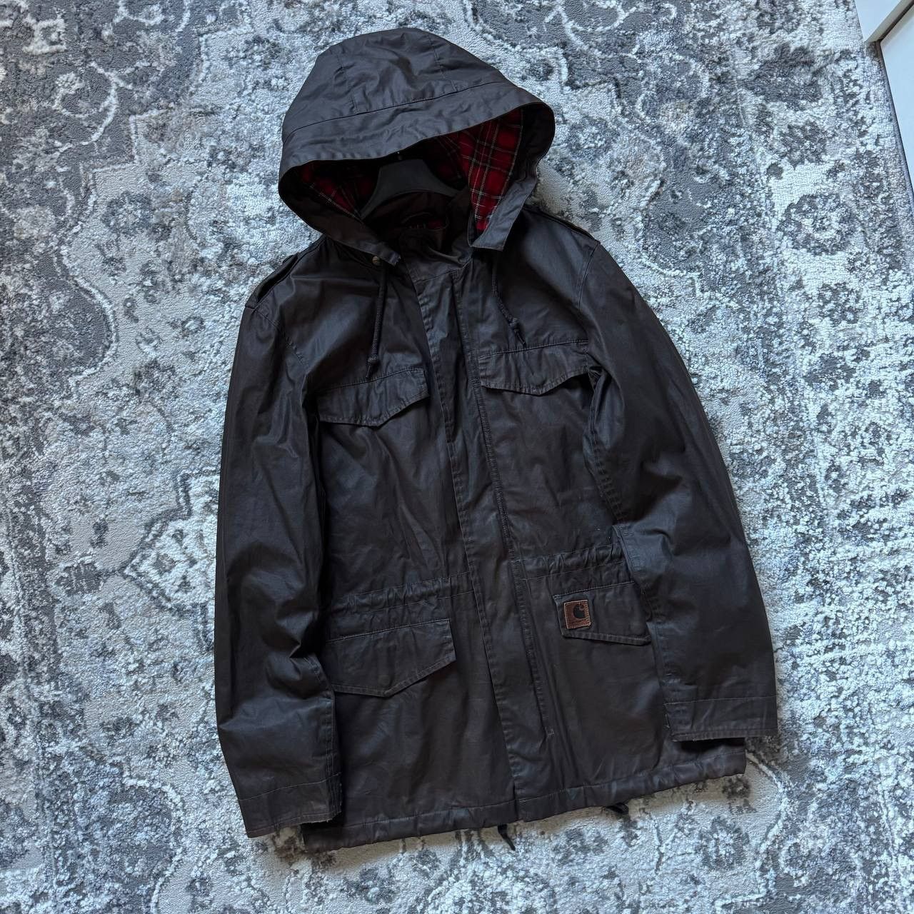 Carhartt Carhartt Waxed Brown Canadian Outdoor Tartan Parka Jacket Size US M / EU 48-50 / 2 - 4 Thumbnail
