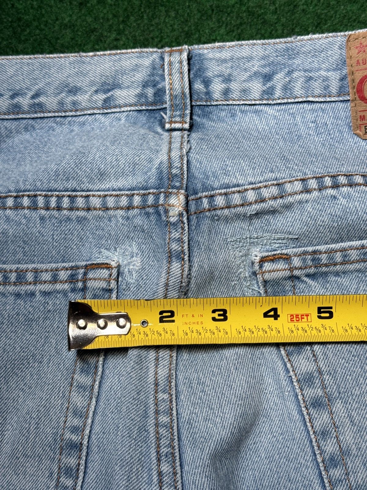 Guess × Vintage Y2k Guess Denim Light Wash Straight Leg Regular Fit Jeans Size US 34 / EU 50 - 13 Thumbnail