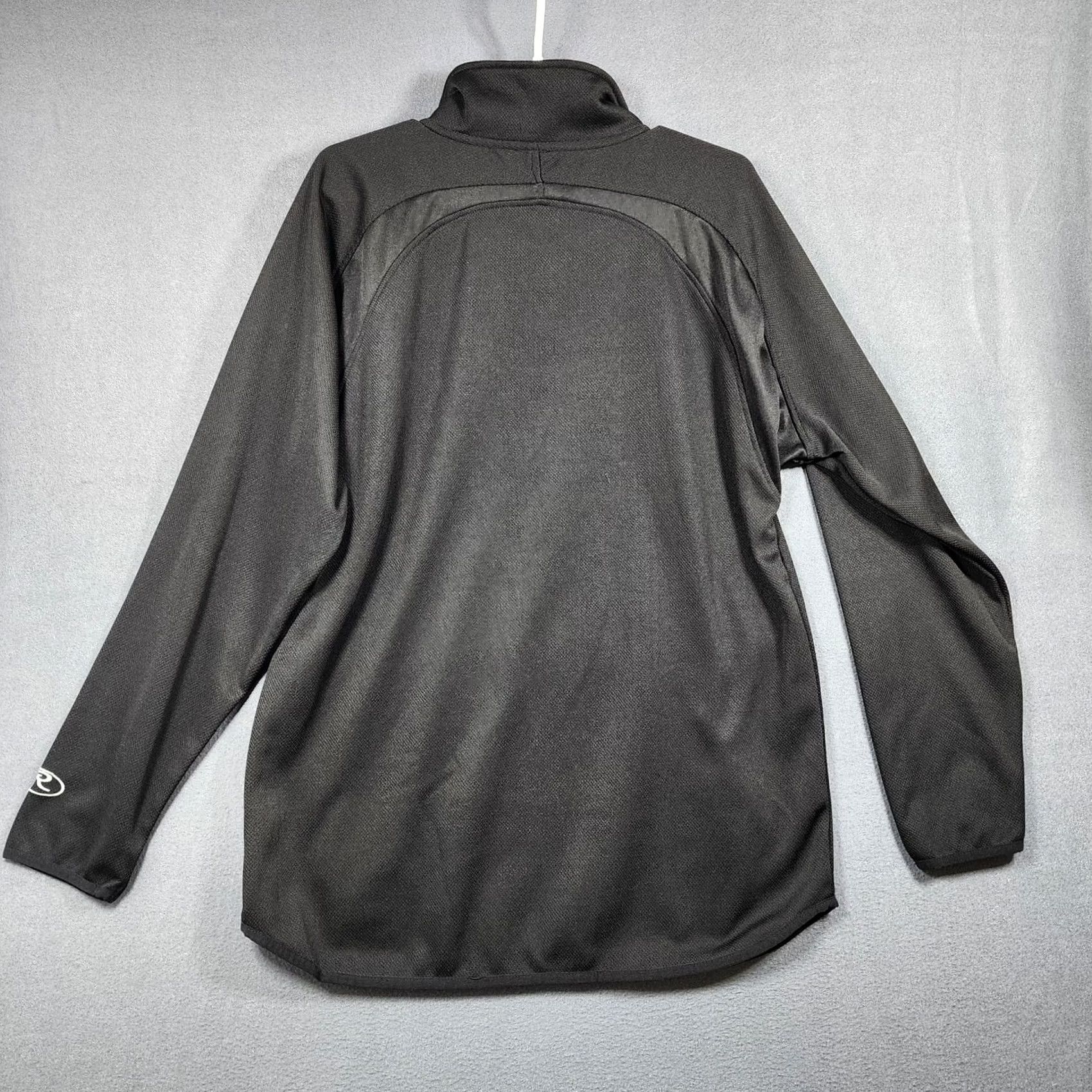 Vintage VINTAGE Rawlings Men 1/4 Quarter Zip Black Stretch Performance M Long Sleeve Pullover Shirt Mens Size US M / EU 48-50 / 2 - 2 Thumbnail