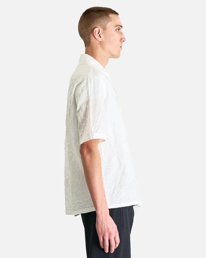 Our Legacy o1s1v1r1oon0825 Heusen Shirt in White Flower Embroidery Size US M / EU 48-50 / 2 - 2 Thumbnail