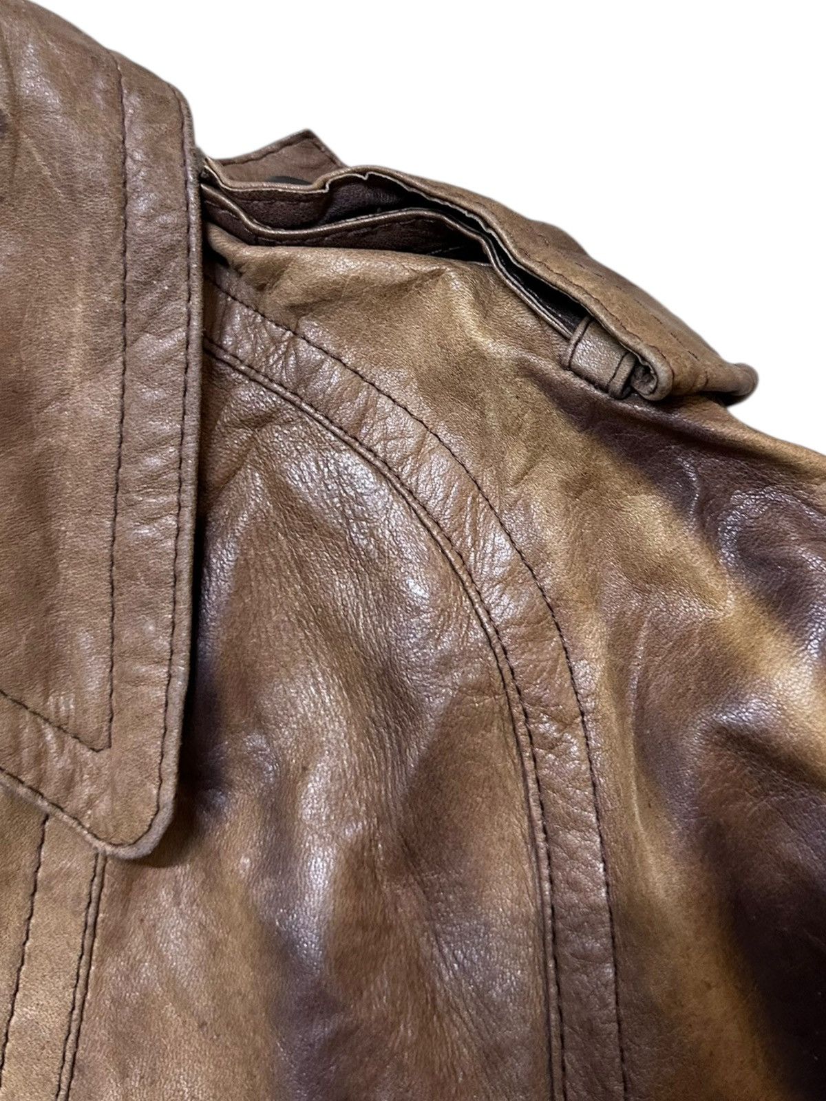 4GSELLER Vintage Japanese Brand Leather German Style trenchcoat Size XL / US 12-14 / IT 48-50 - 6 Thumbnail