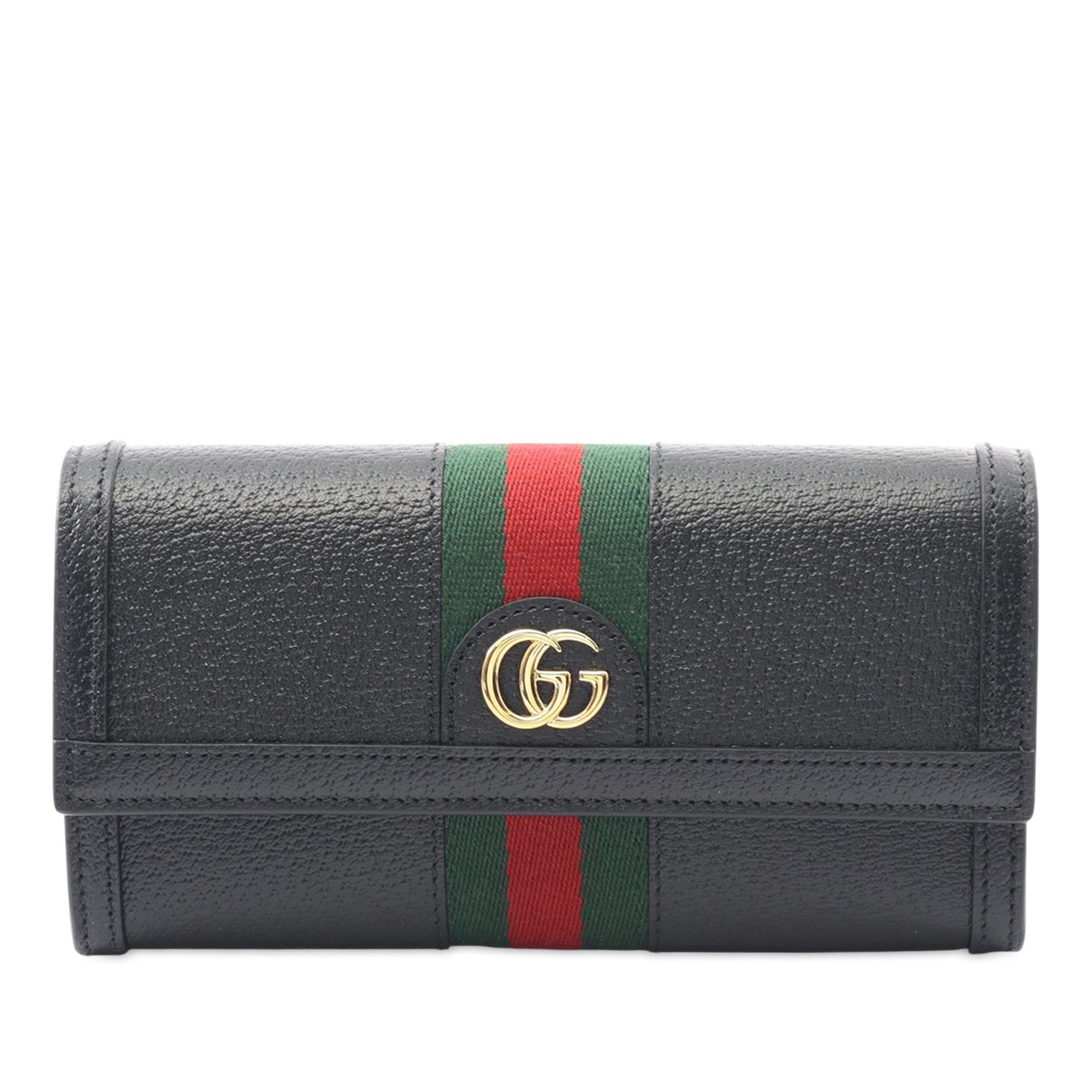 Gucci Gucci Leather Web Ophidia Long Wallet Size ONE SIZE - 1 Thumbnail