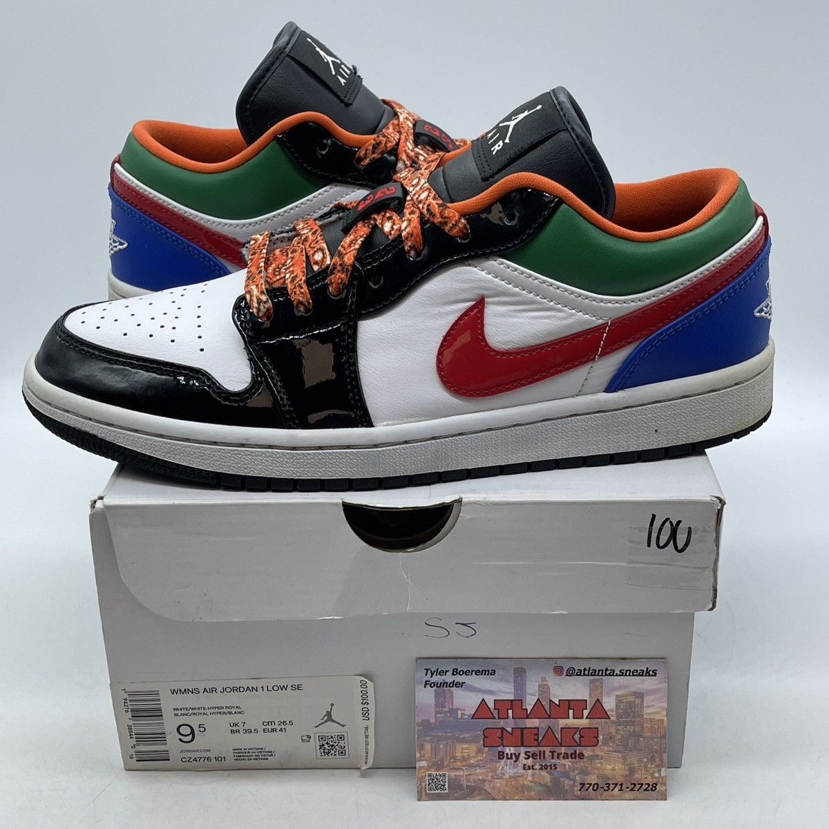 Jordan Brand Wmns air Jordan 1 low multi color Size US 9.5 / IT 39.5 - 1 Thumbnail