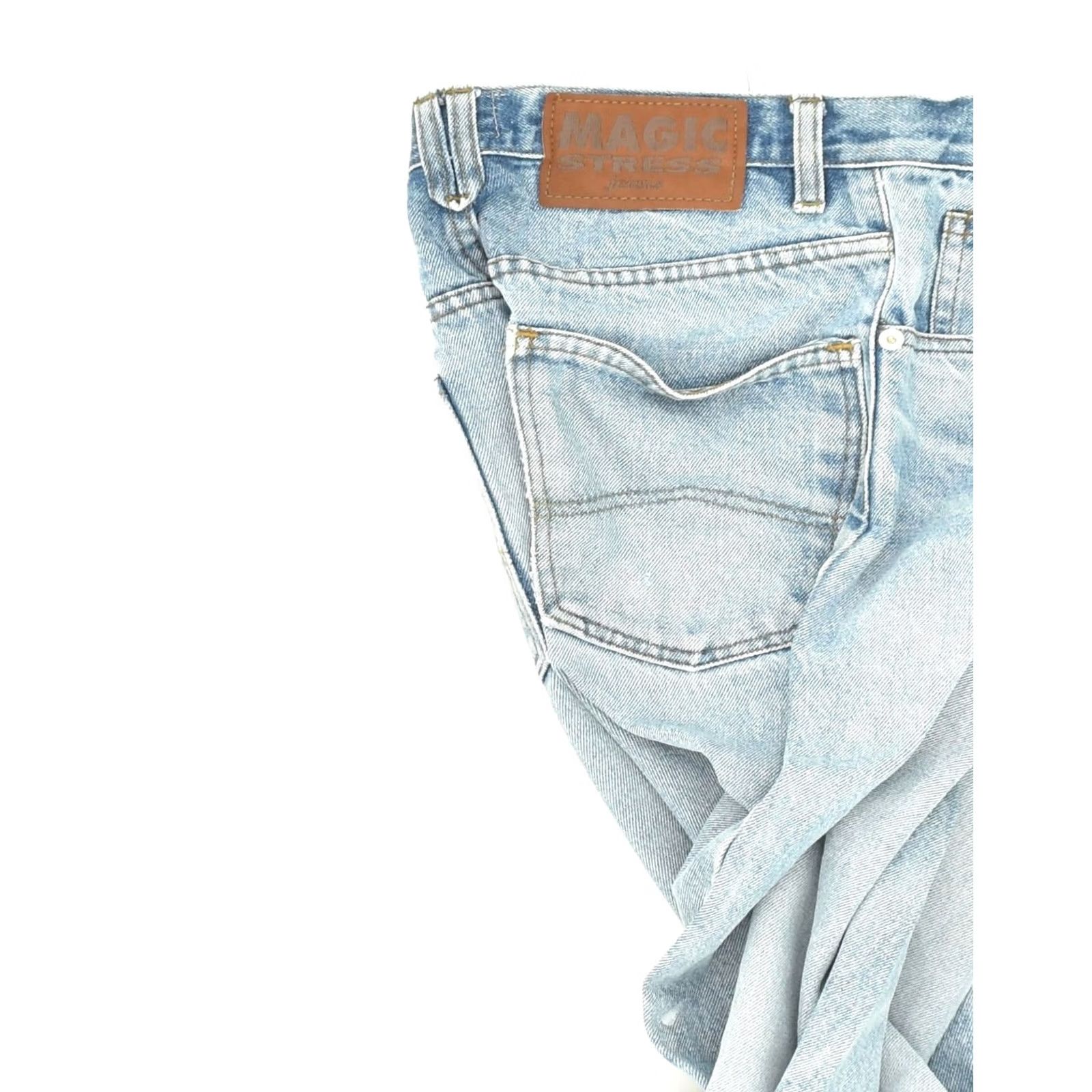 Vintage MAGIC Womens Straight Jeans Blue Cotton W28 L27 Size 28" / US 6 / IT 42 - 4 Thumbnail