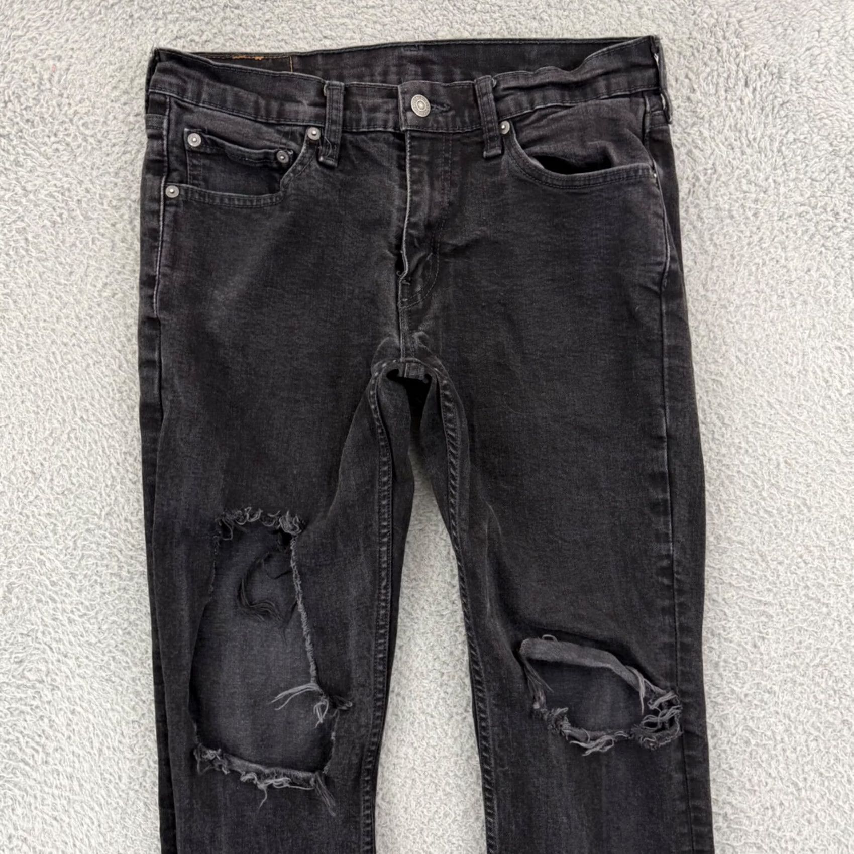 Levi's Levi’s 511 Jeans Men 32x30 Black Straight Stretch Den​im Pocket Cotton Size US 32 / EU 48 - 3 Thumbnail