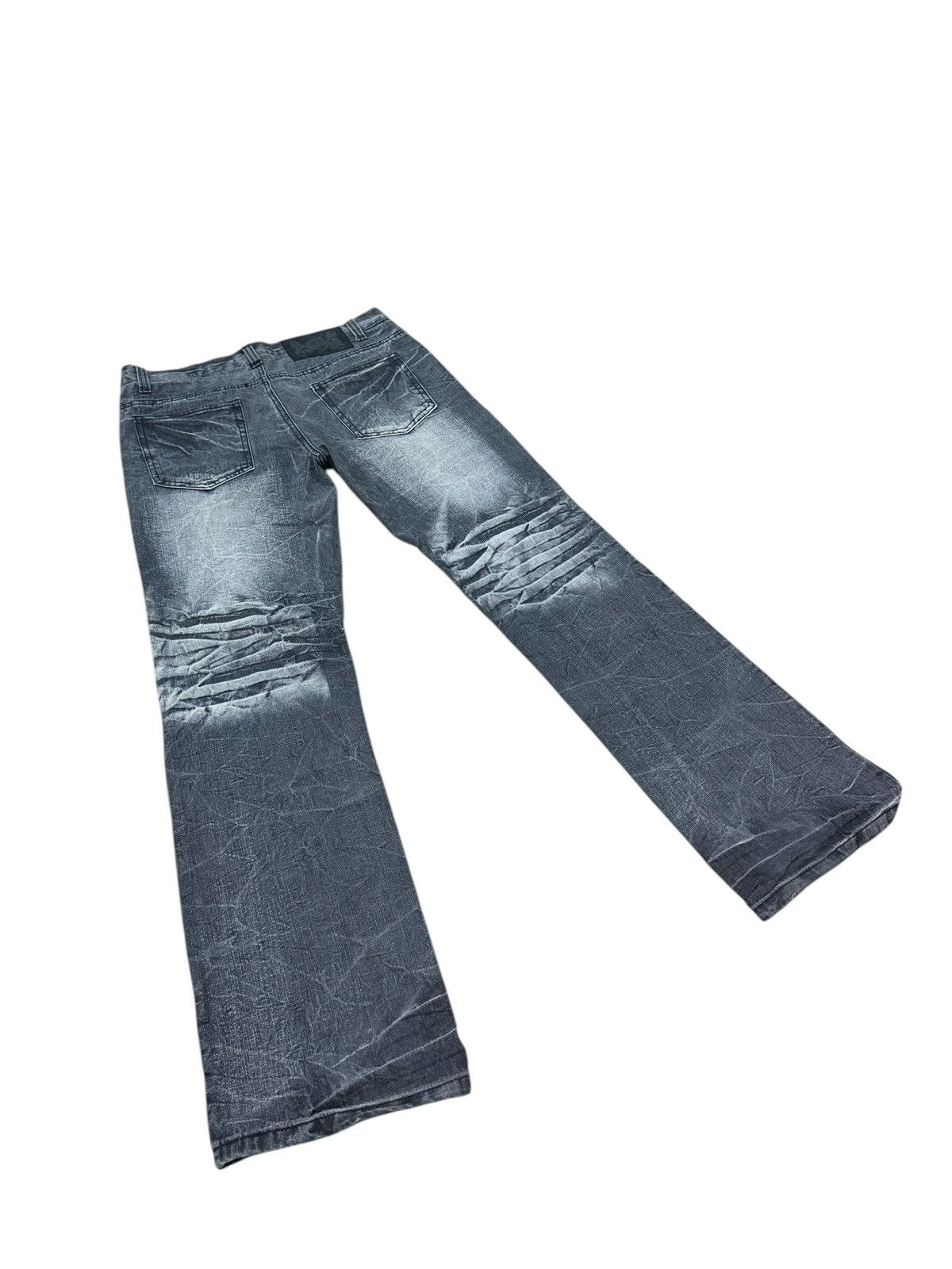 LOWBOX LOW BOX DISTRESSED PATCHWORK FLARE JEANS Size US 33 - 9 Thumbnail