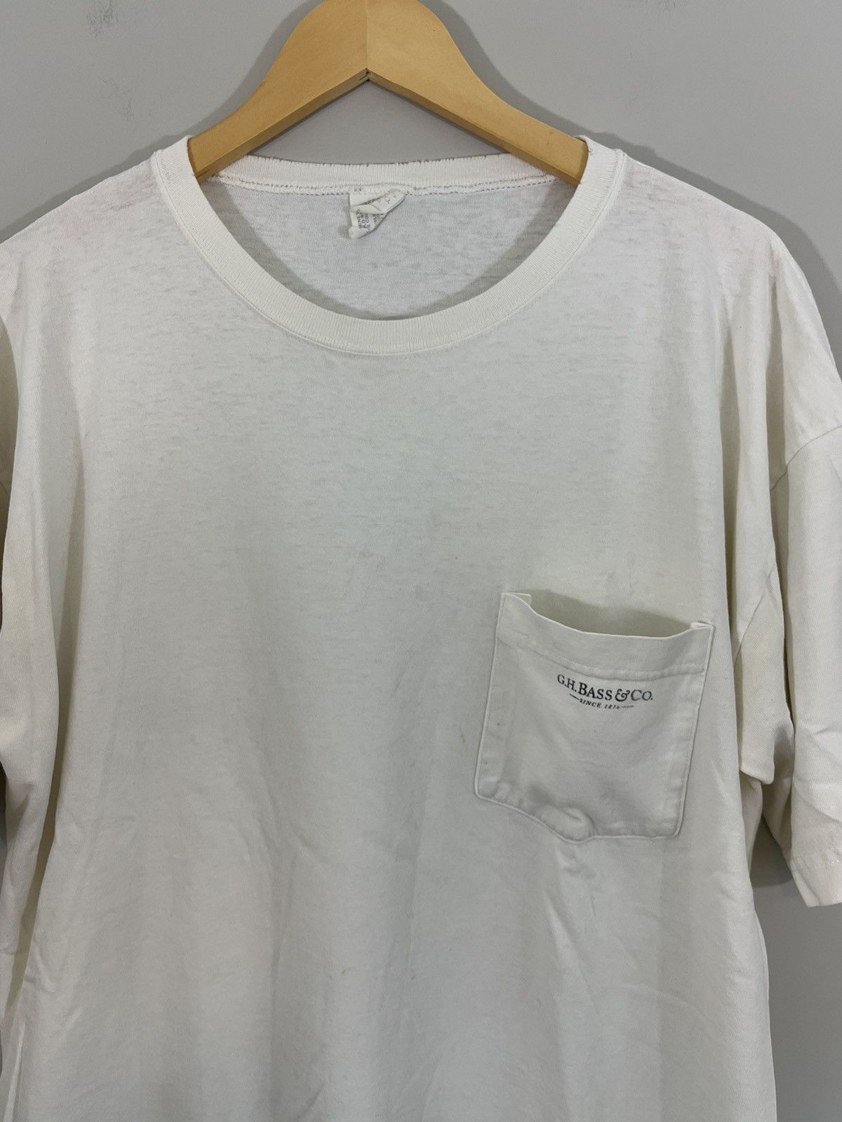 Vintage Thrashed Oversized Distressed Blank Pocket Tee Size US M / EU 48-50 / 2 - 2 Thumbnail